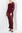 Banded Chevron Maxi Dress in Burgundy