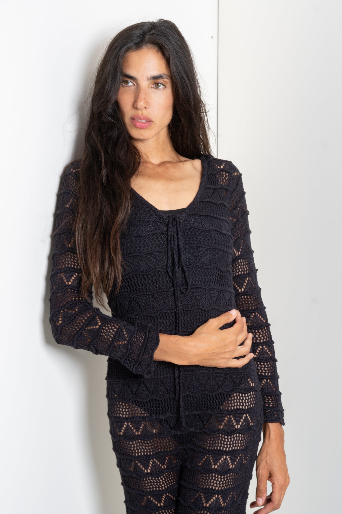 Banded Triangle Midi Dress