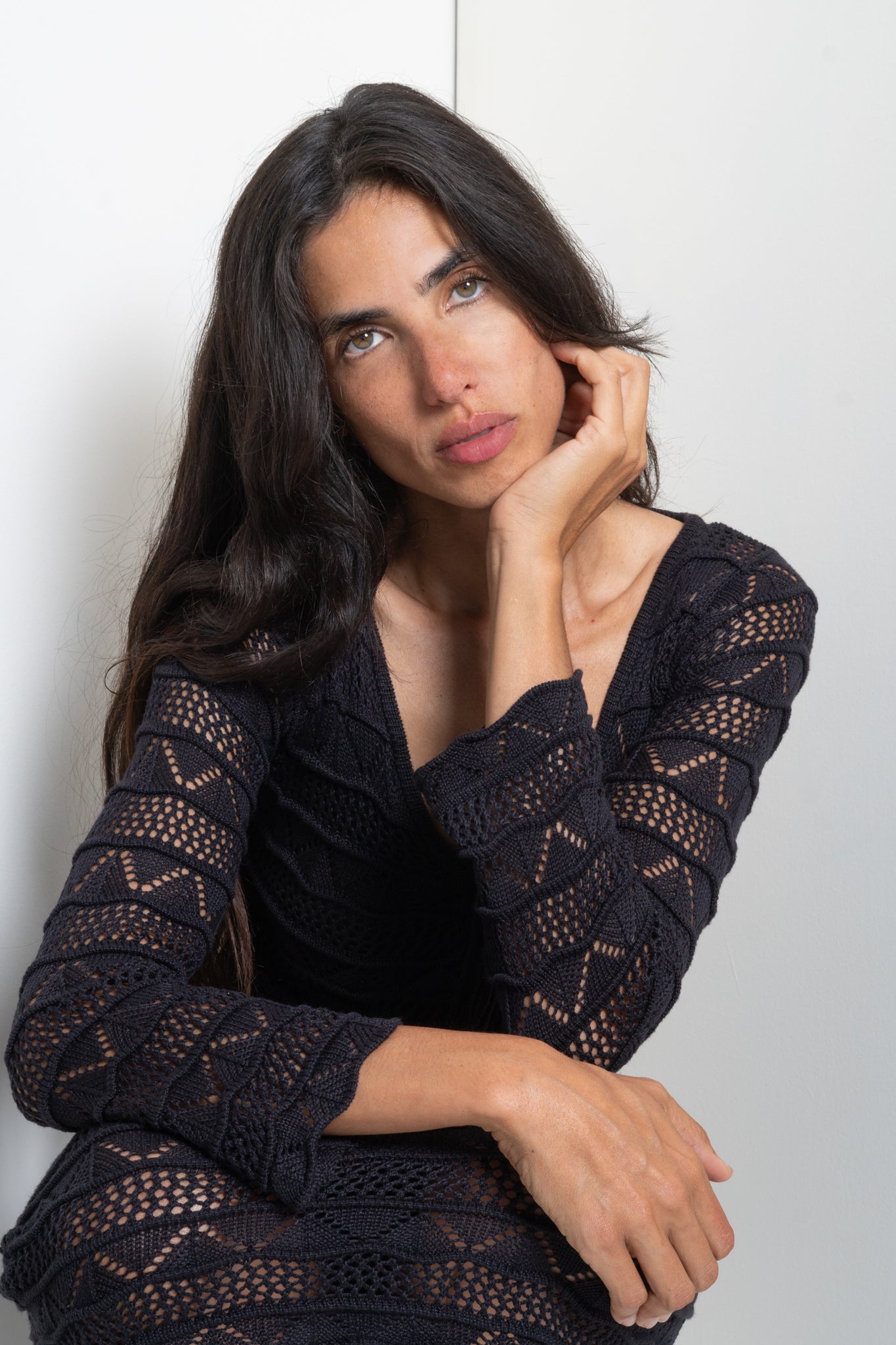 Banded Triangle Midi Dress