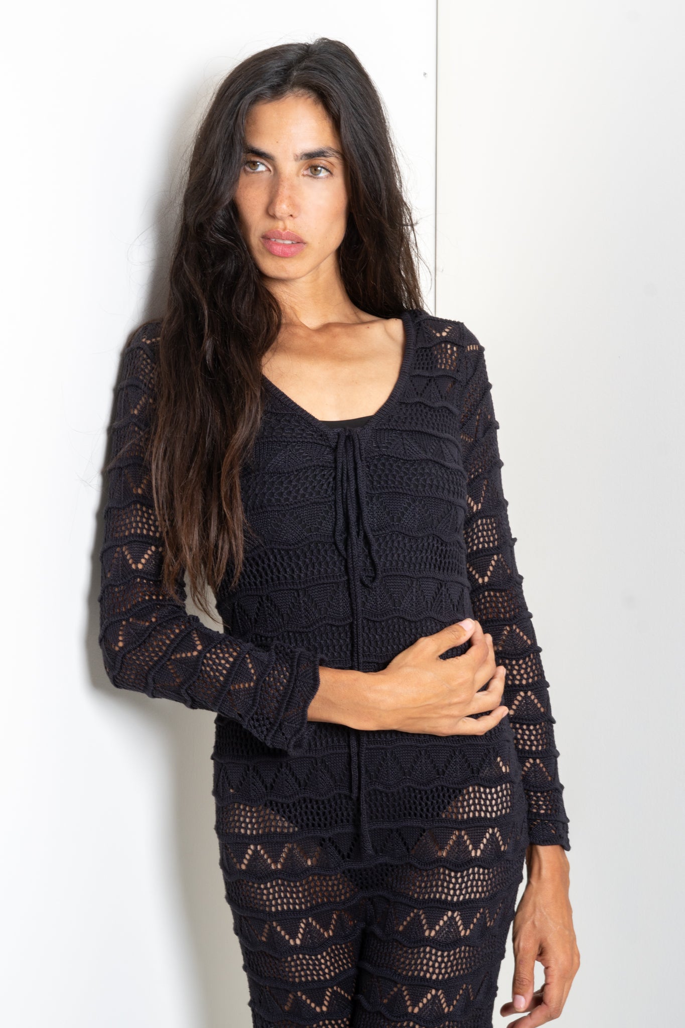 Banded Triangle Midi Dress