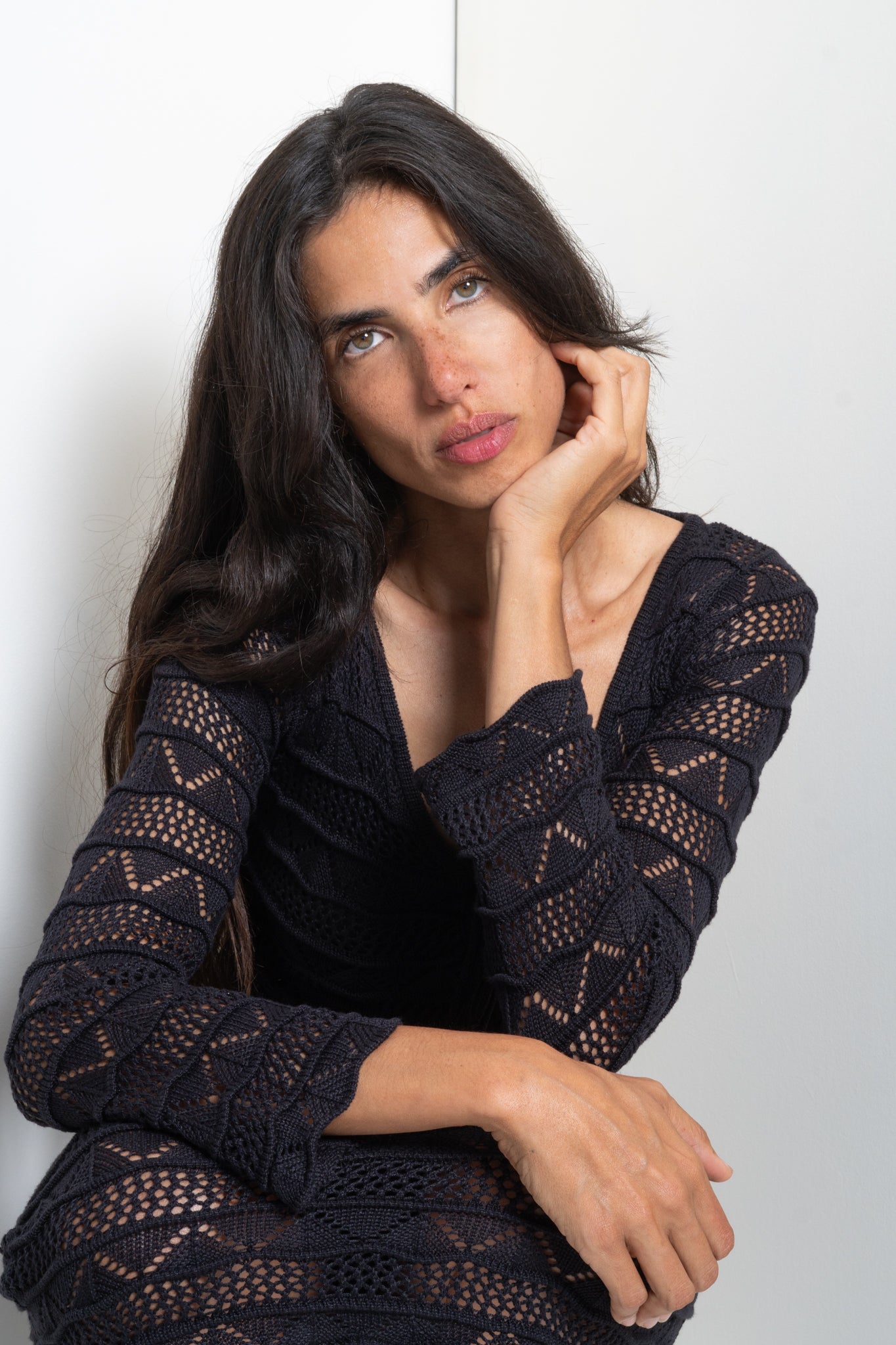 Banded Triangle Midi Dress