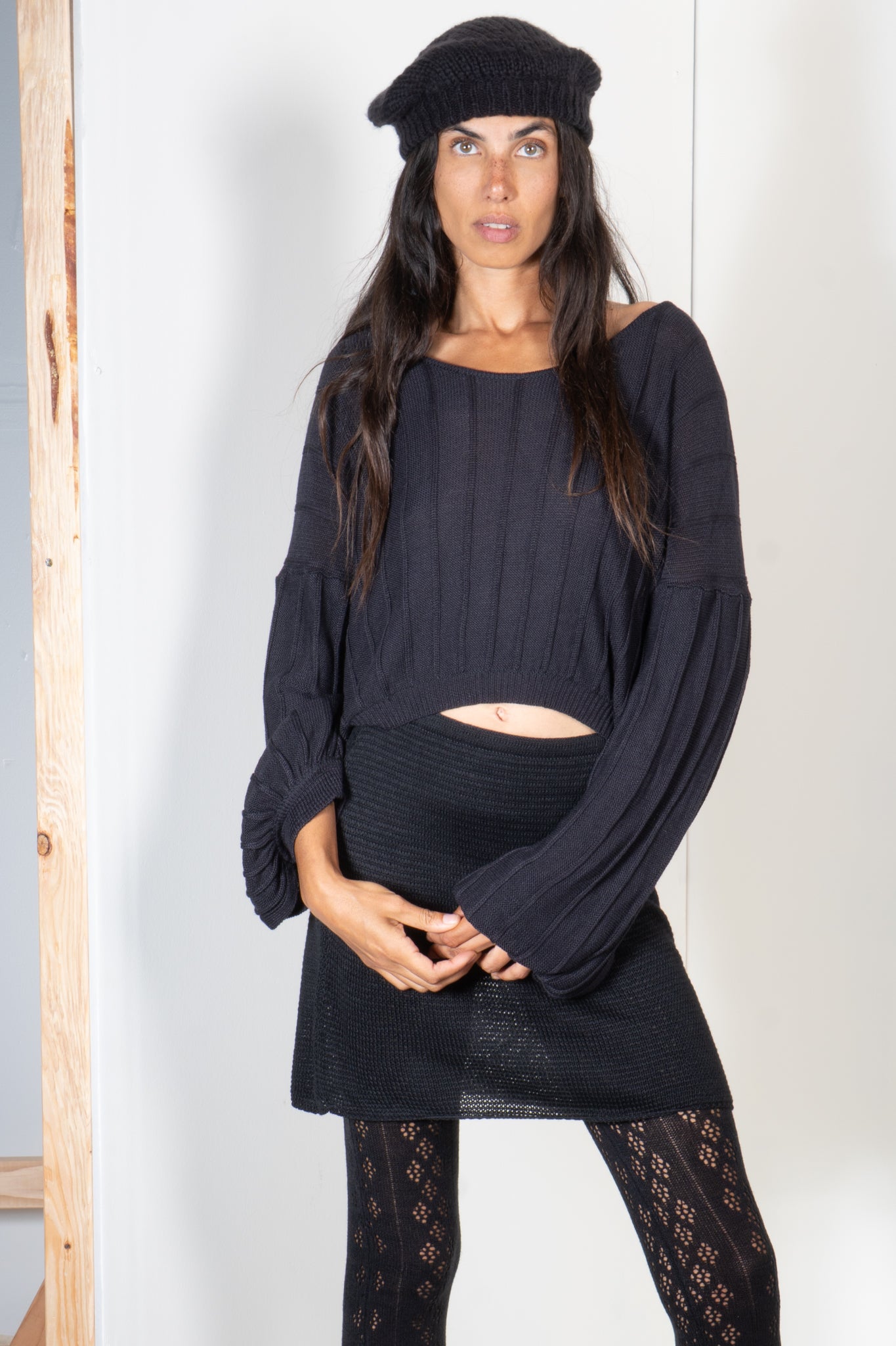 Boat Neck Loose Fit Shirt in Stripe