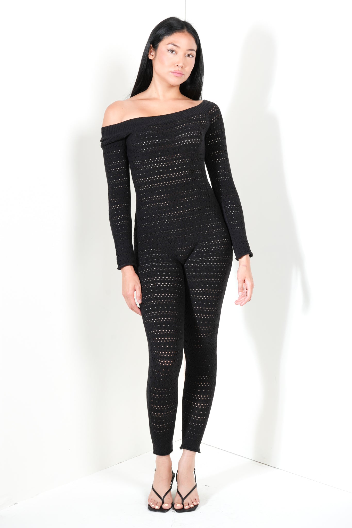 Body Stocking in Micro Eyelet
