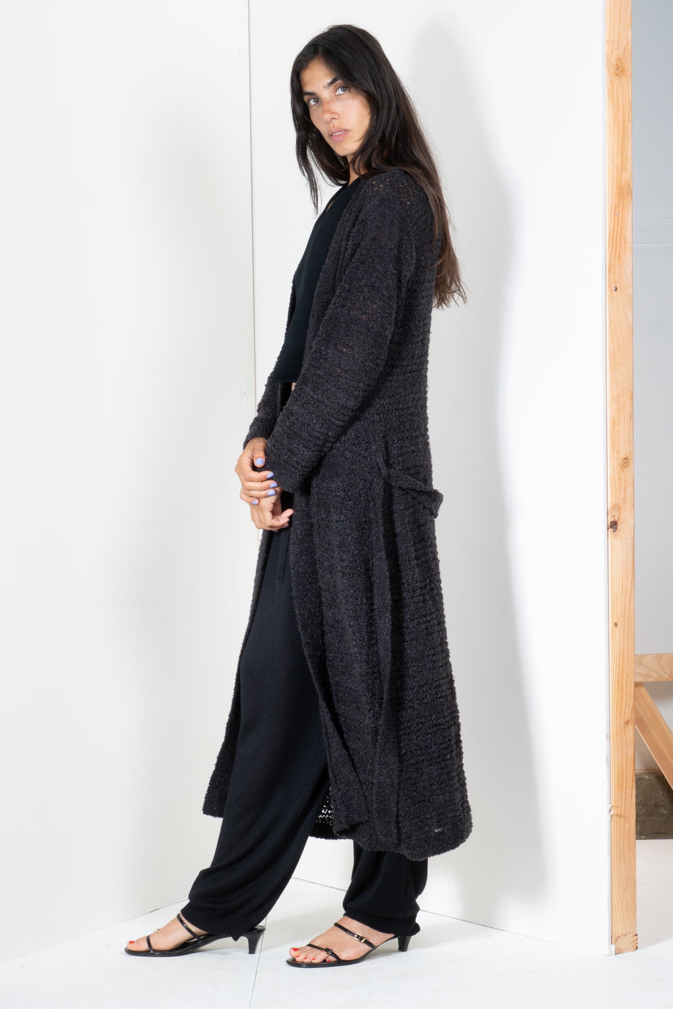 Boucle Mesh Cardigan