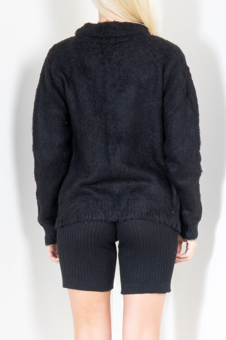 Brushed Zip Up Sweater