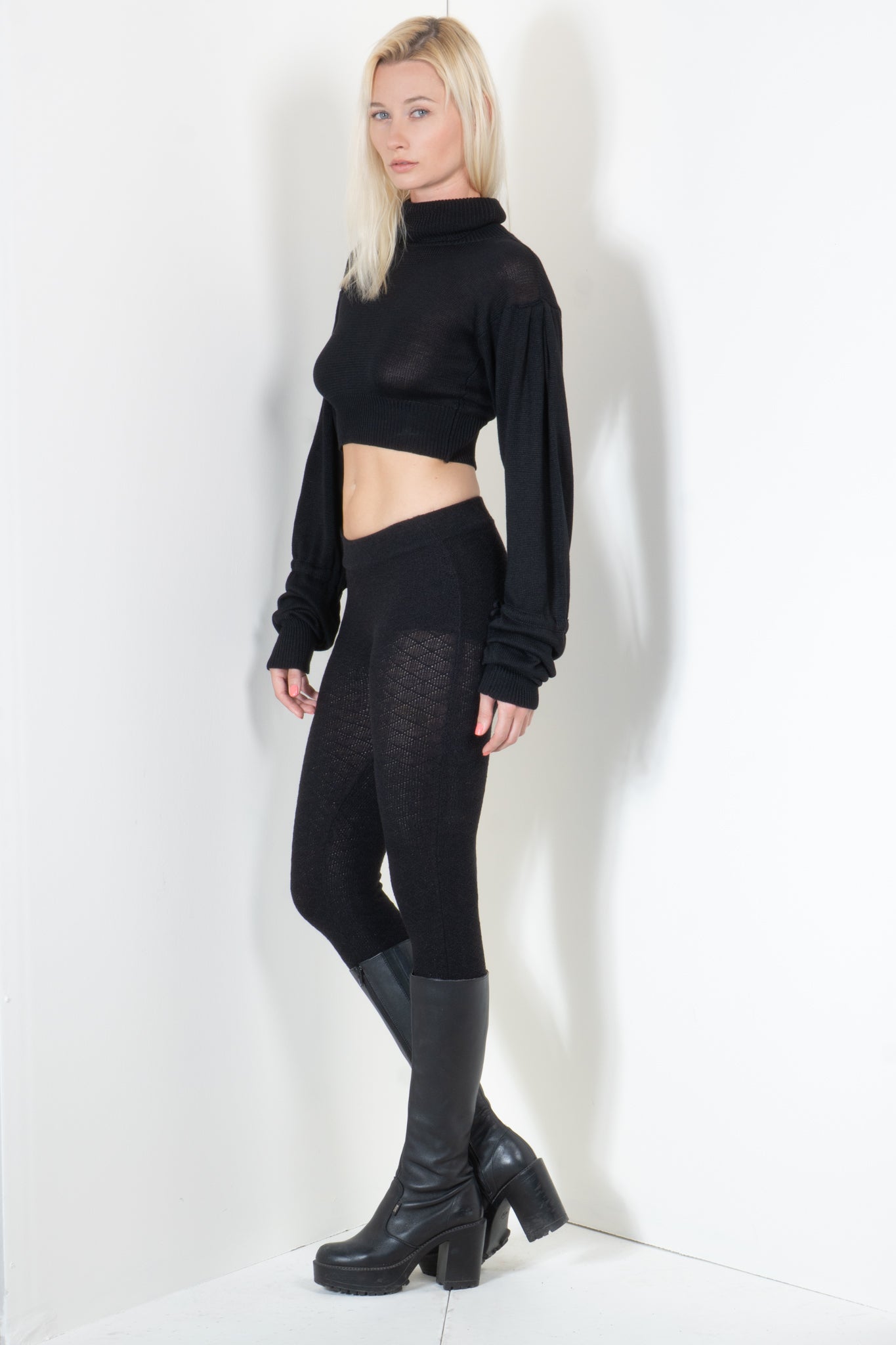 Cropped Bell Sleeve Sweater