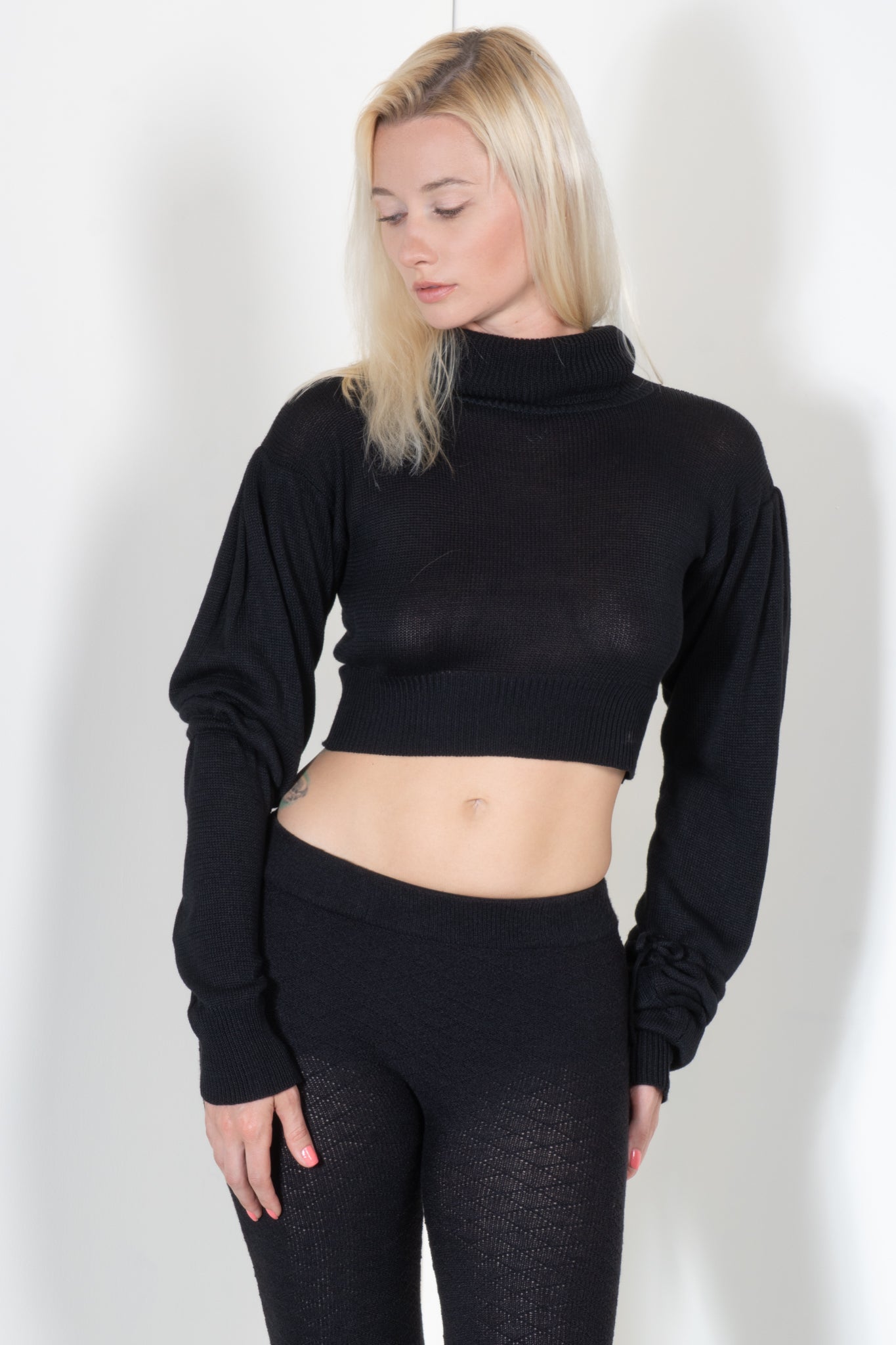 Cropped Bell Sleeve Sweater