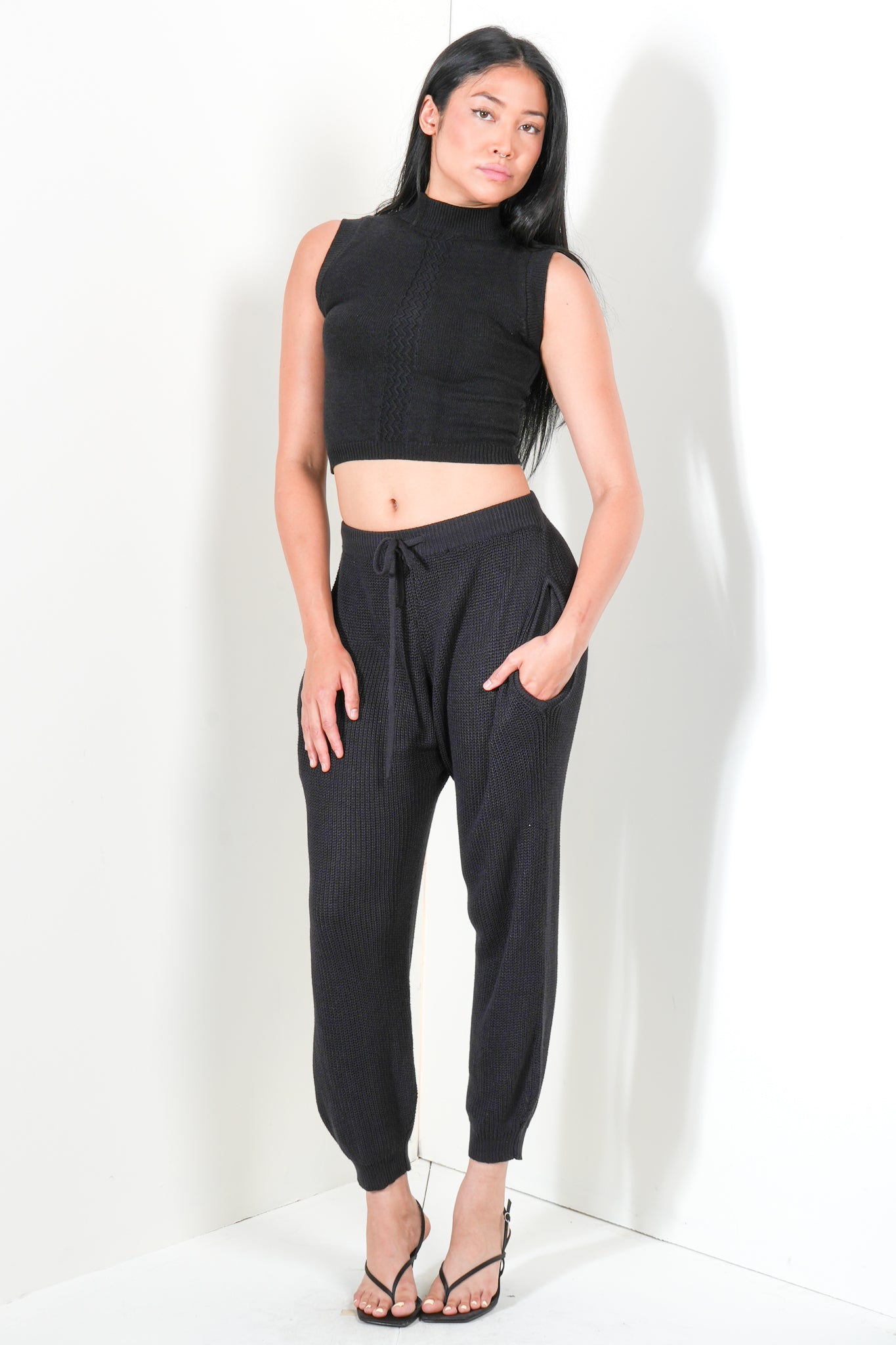 Cropped Boatneck Vest