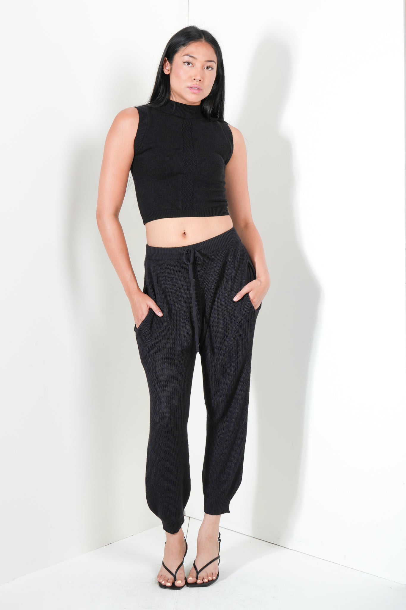 Cropped Boatneck Vest