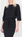 Cropped Stripe Shirt with 3/4 Sleeve in Midnight Grey