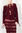 Cropped Tassled Ladder Shirt in Burgundy
