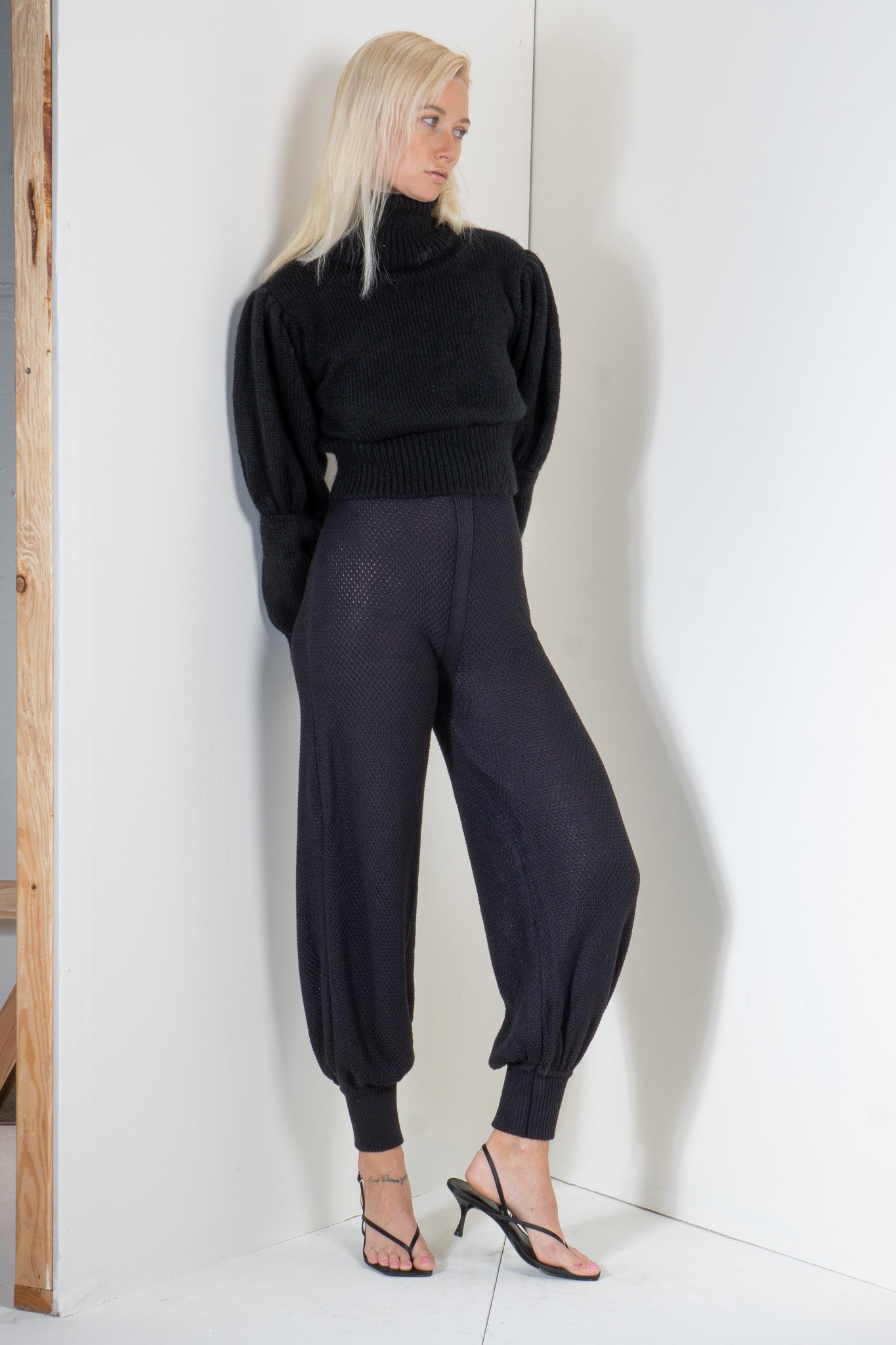 Pants in Pontille with Ankle Cuff