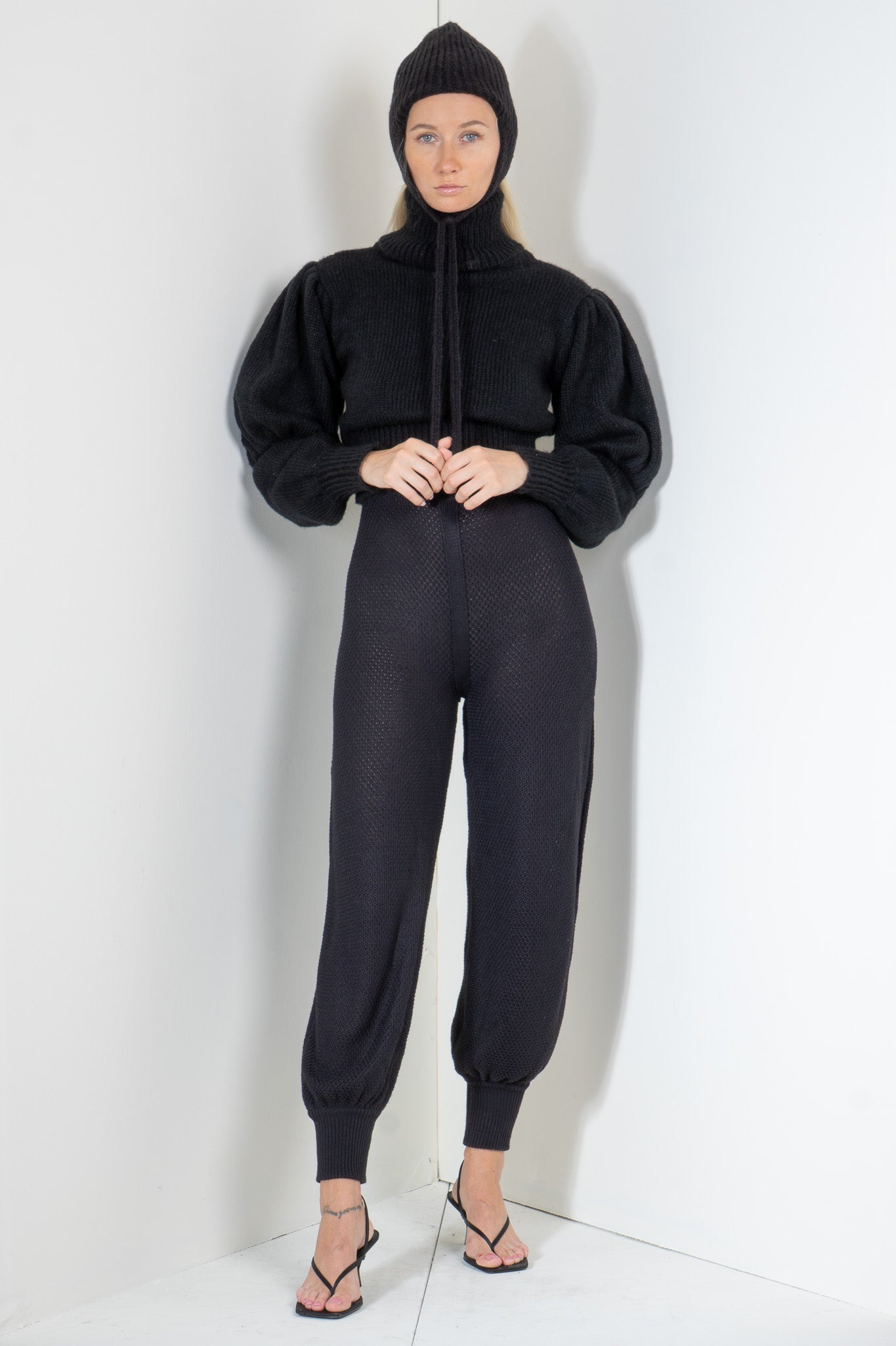 Pants in Pontille with Ankle Cuff