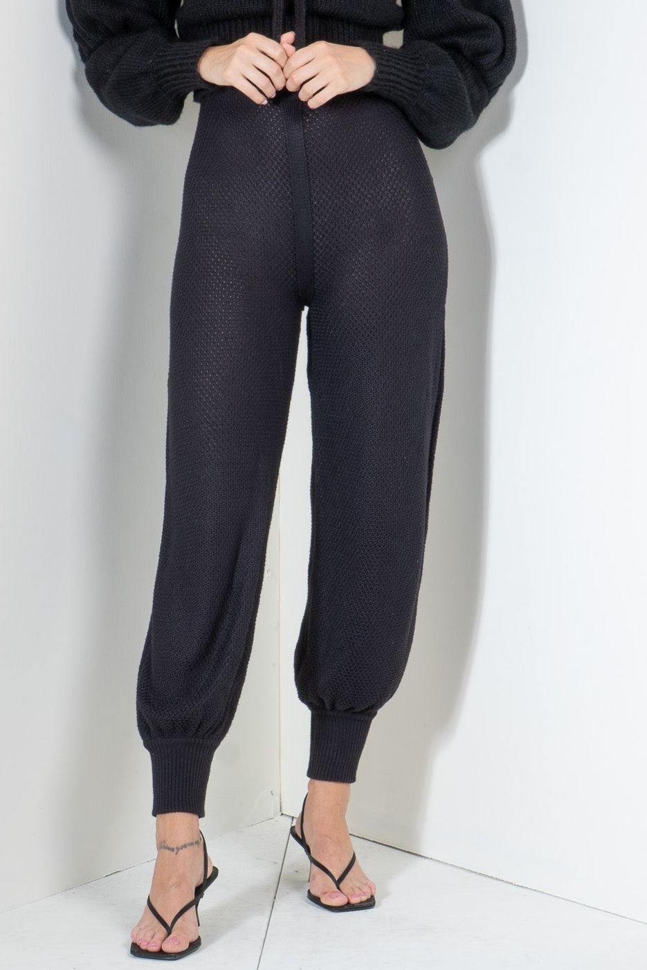 Pants in Pontille with Ankle Cuff