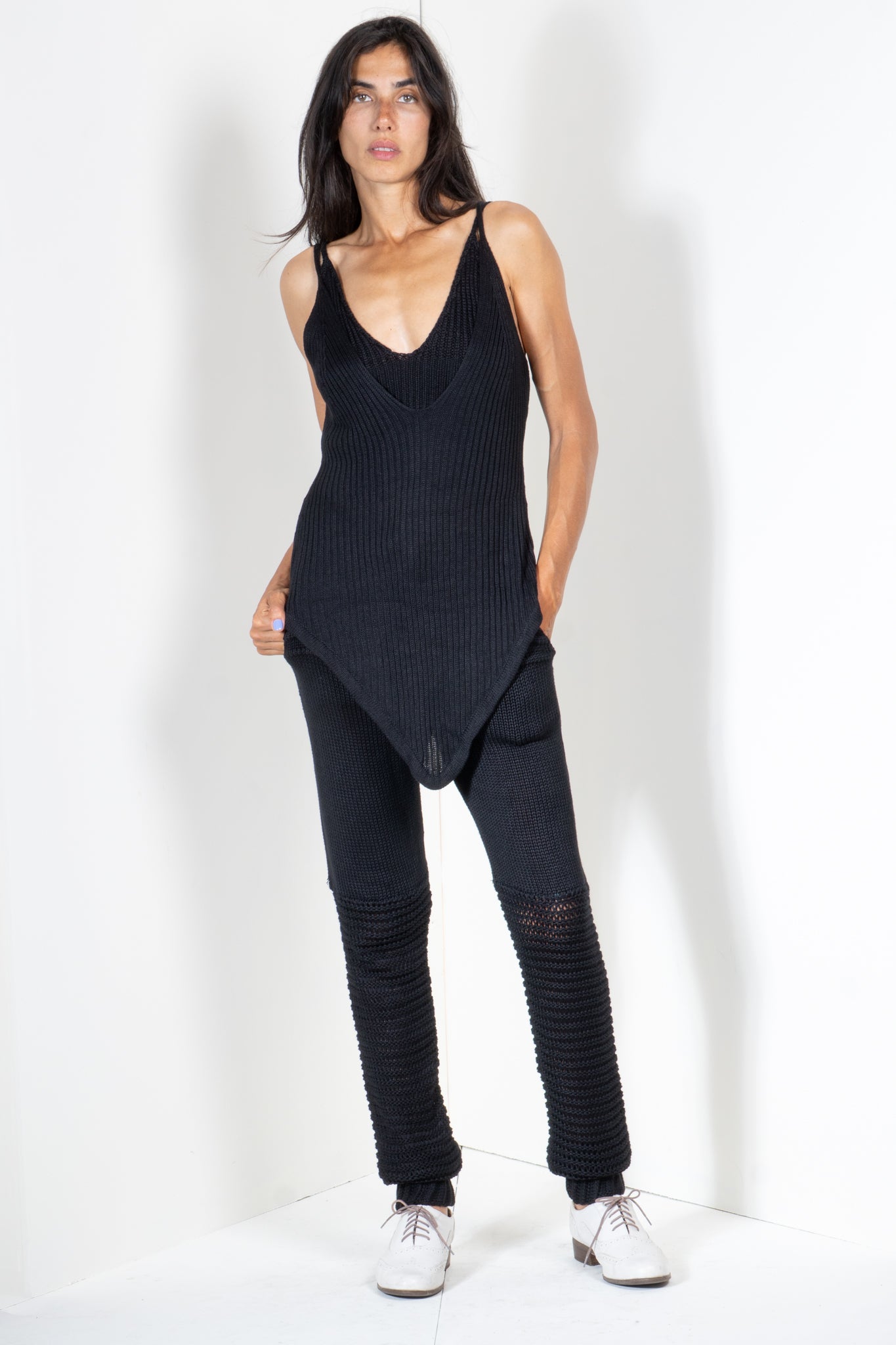 Deep Cut V Neck Tank