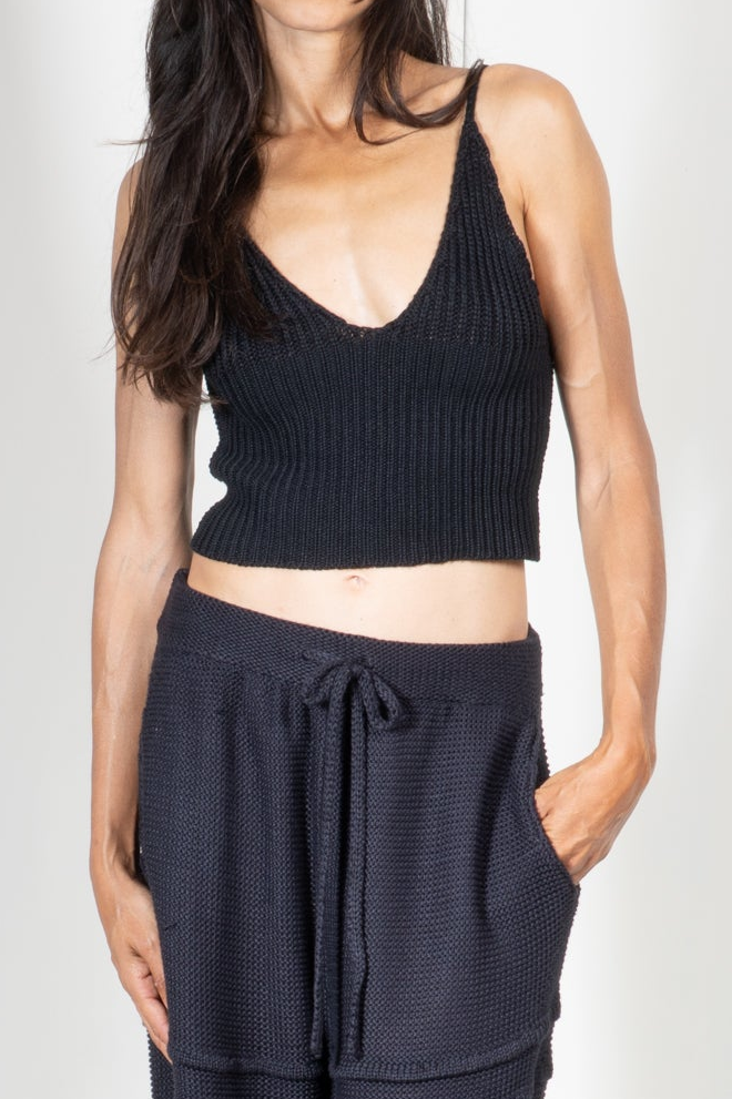 Diamond Cup Tank Top in Heavy Guage Yarn