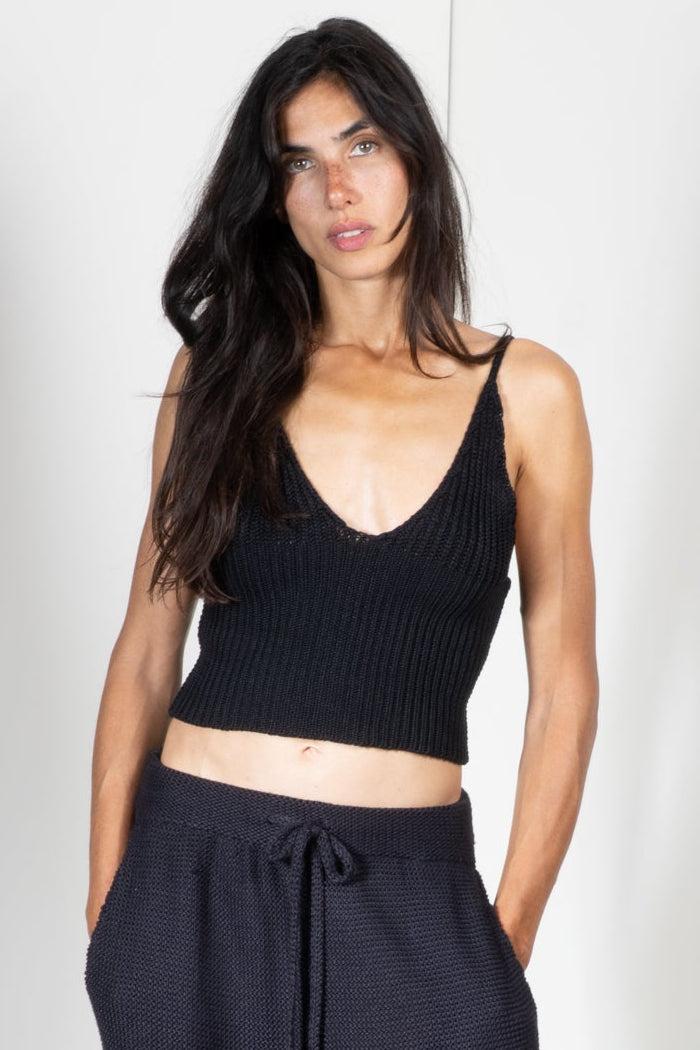 Diamond Cup Tank Top in Heavy Guage Yarn