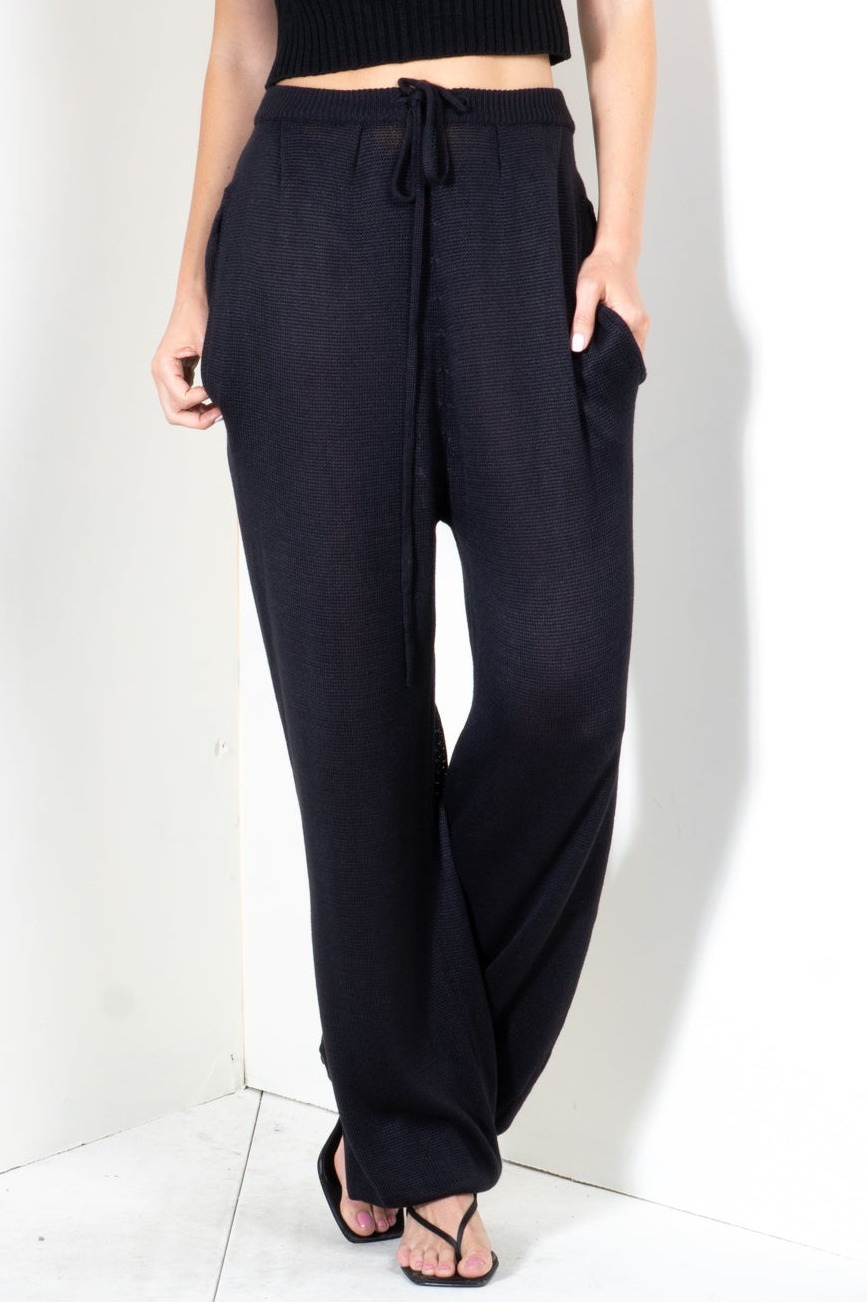 Double Pleat Pants with Ankle Cuff