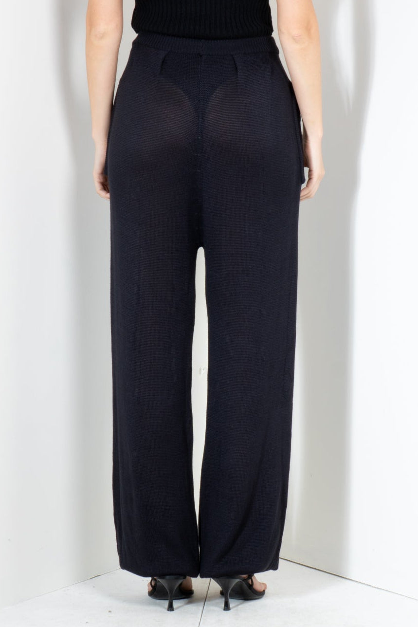 Double Pleat Pants with Ankle Cuff