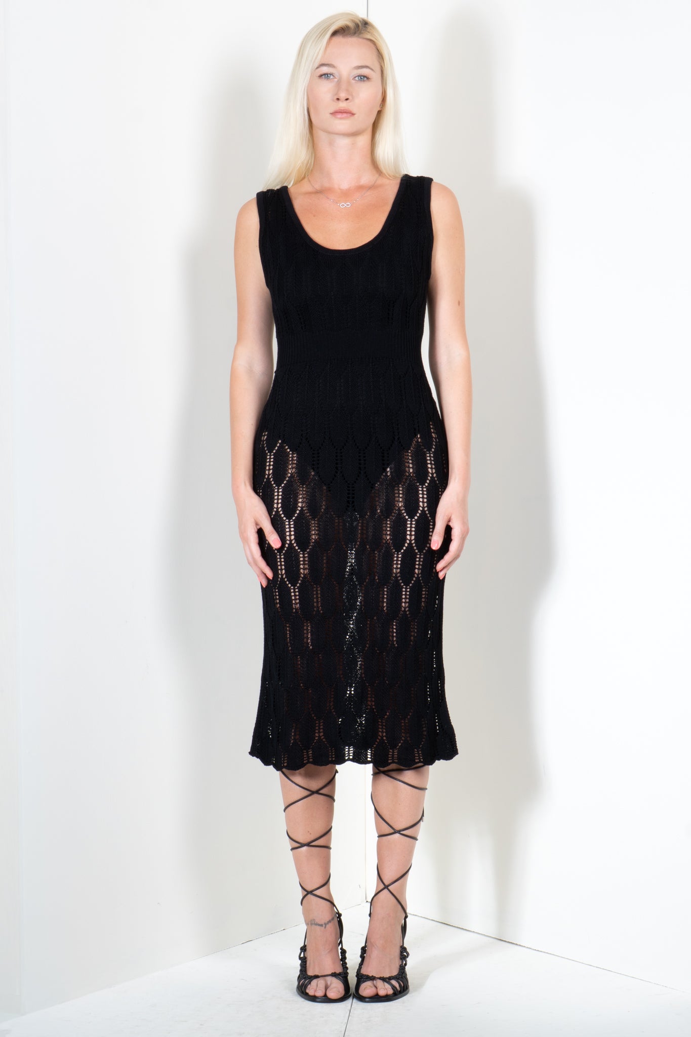 Feather Midi Dress
