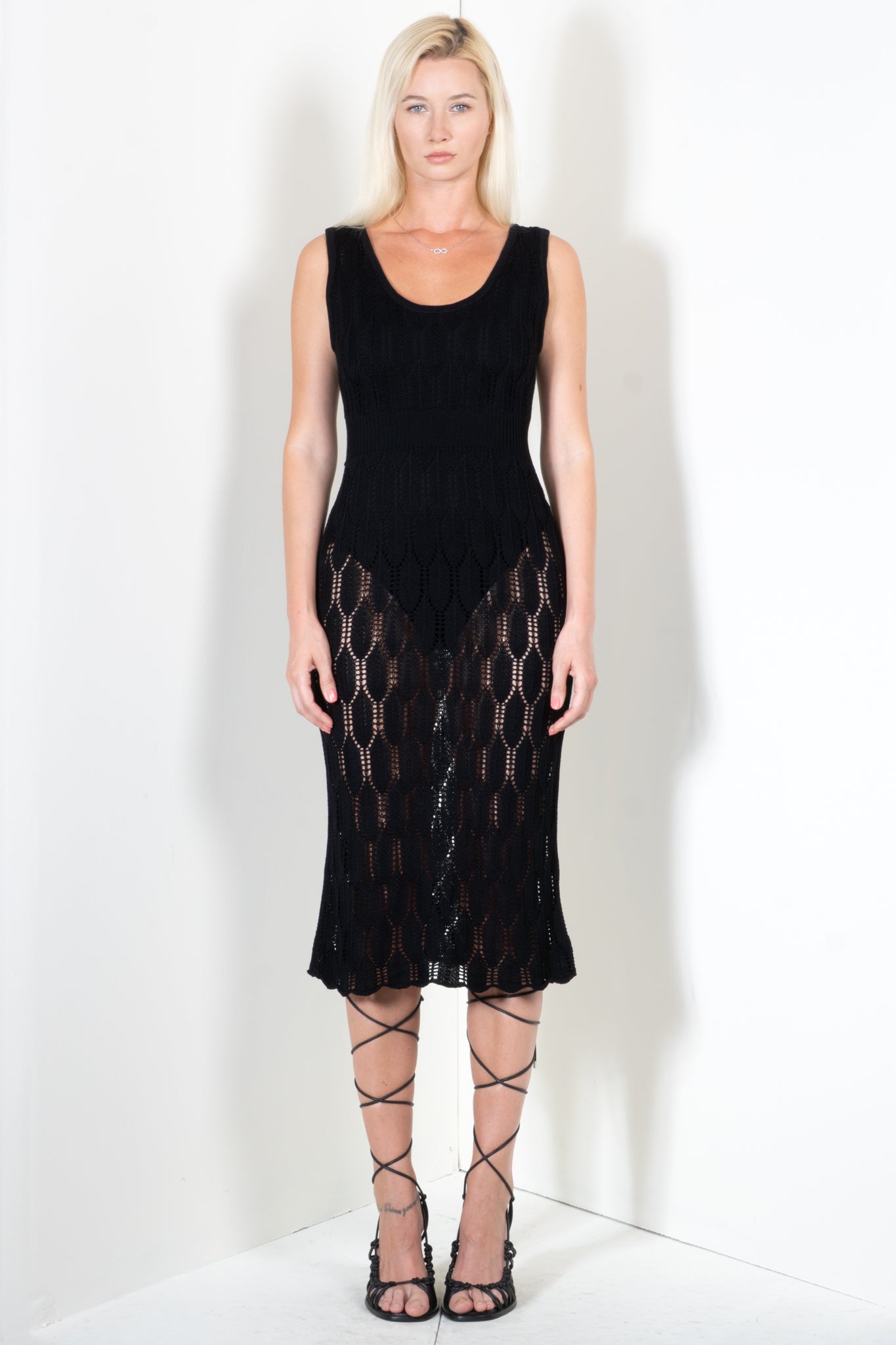 Feather Midi Dress