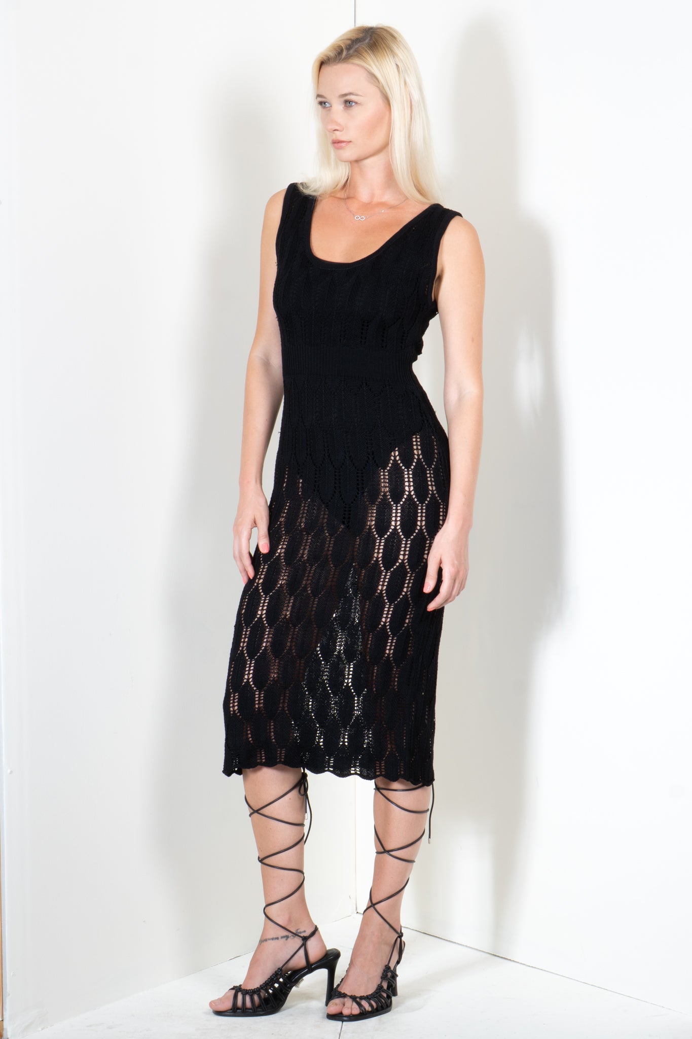 Feather Midi Dress