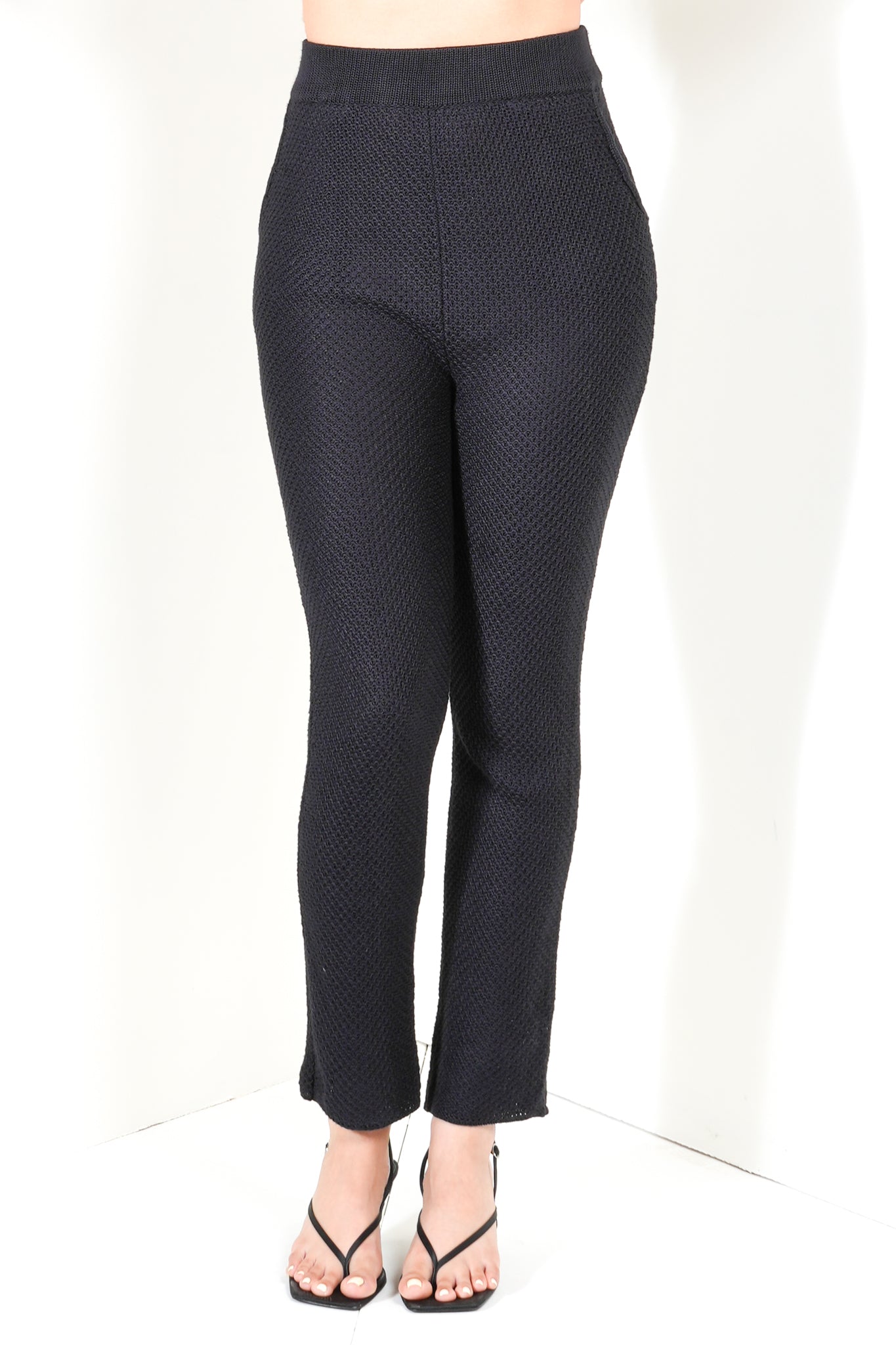 High Waisted Honeycomb Mesh Pants