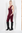 Lace Up Tank Jumpsuit in Burgundy
