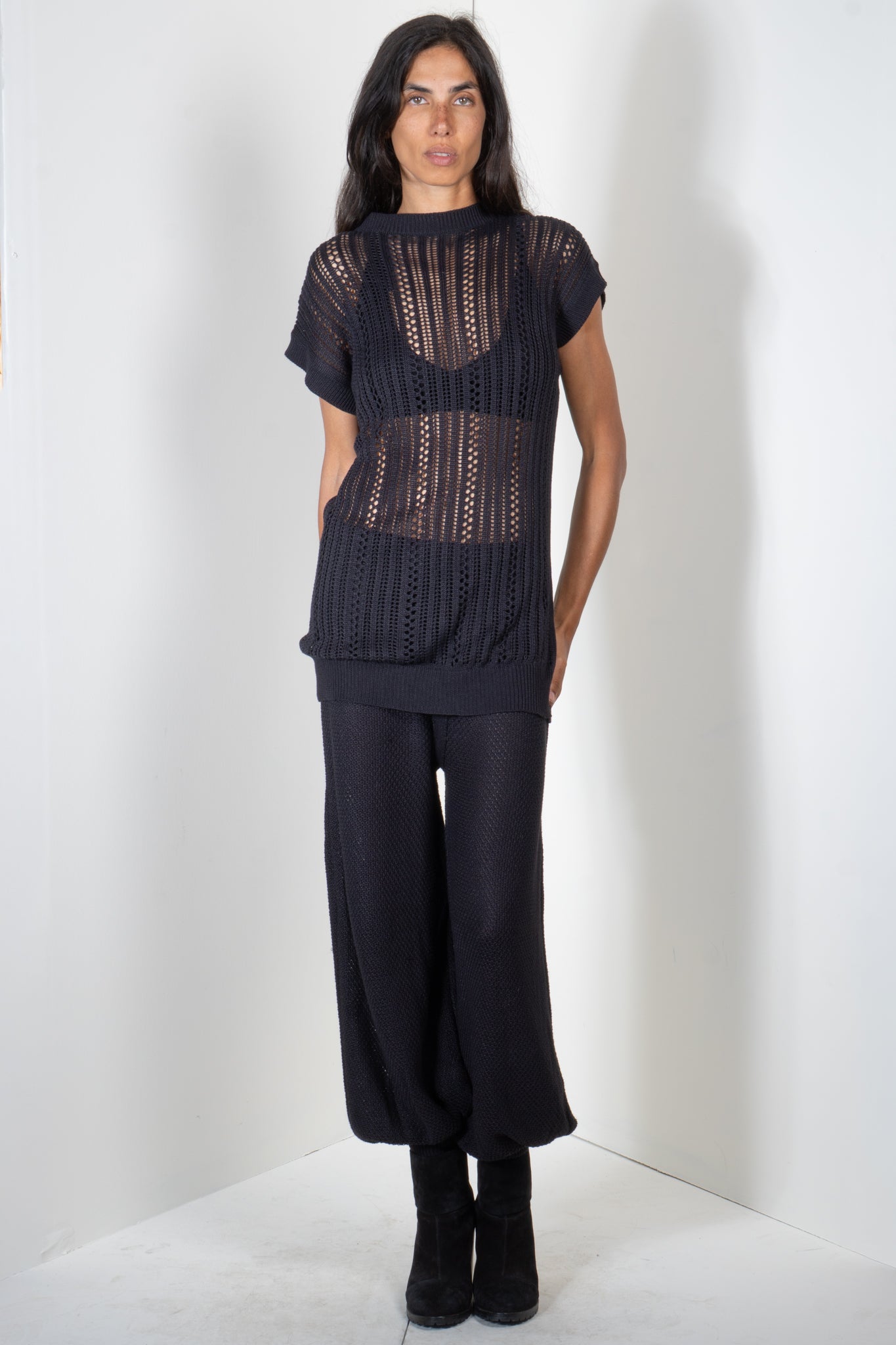 Long Eyelet Top