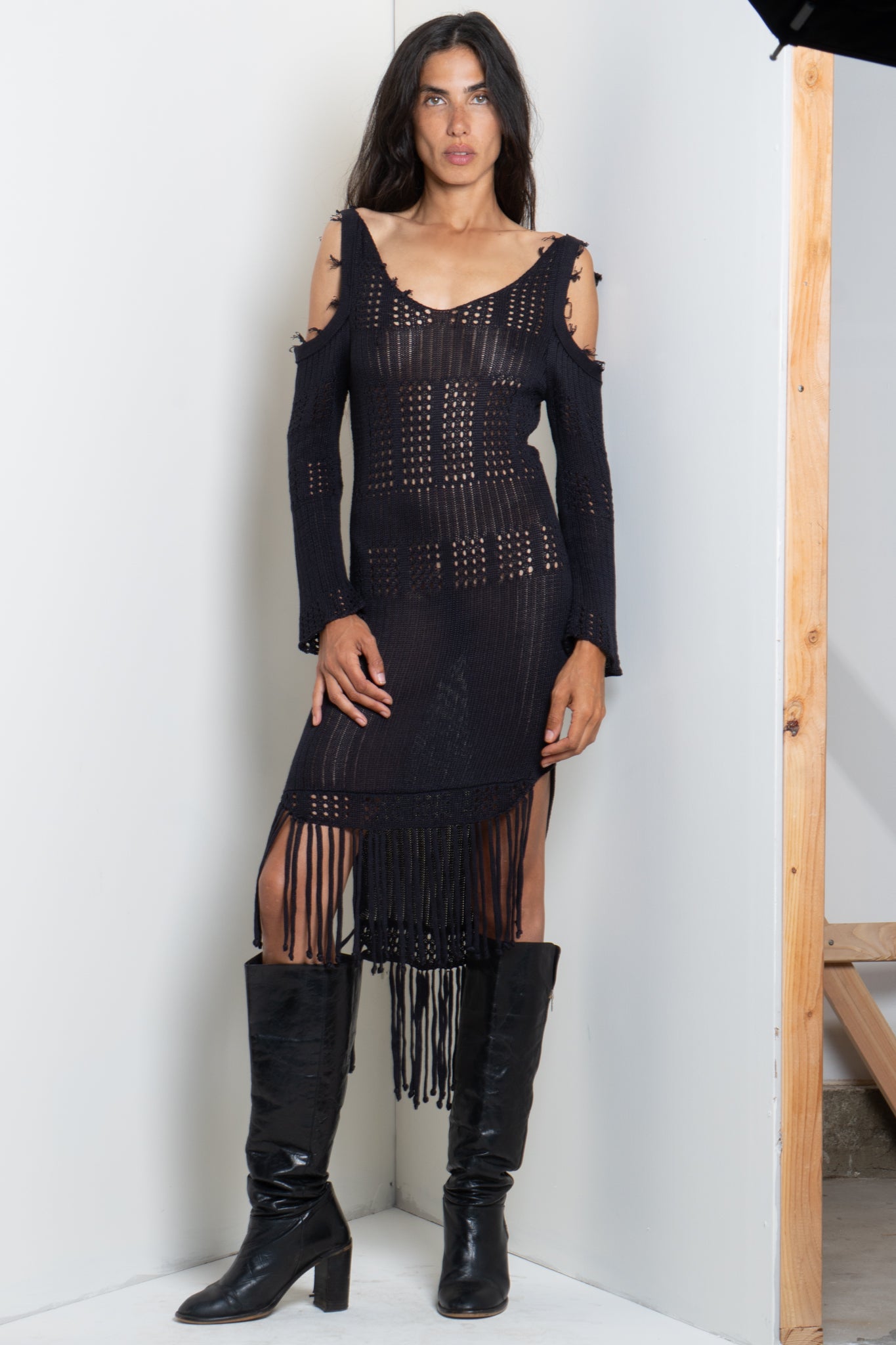 Off Shoulder Tassle Dress