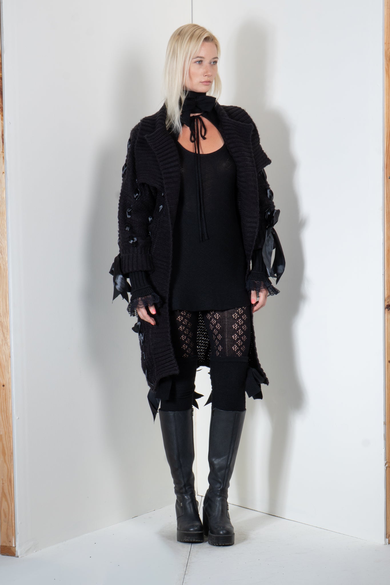Woven Ribbon Cardigan