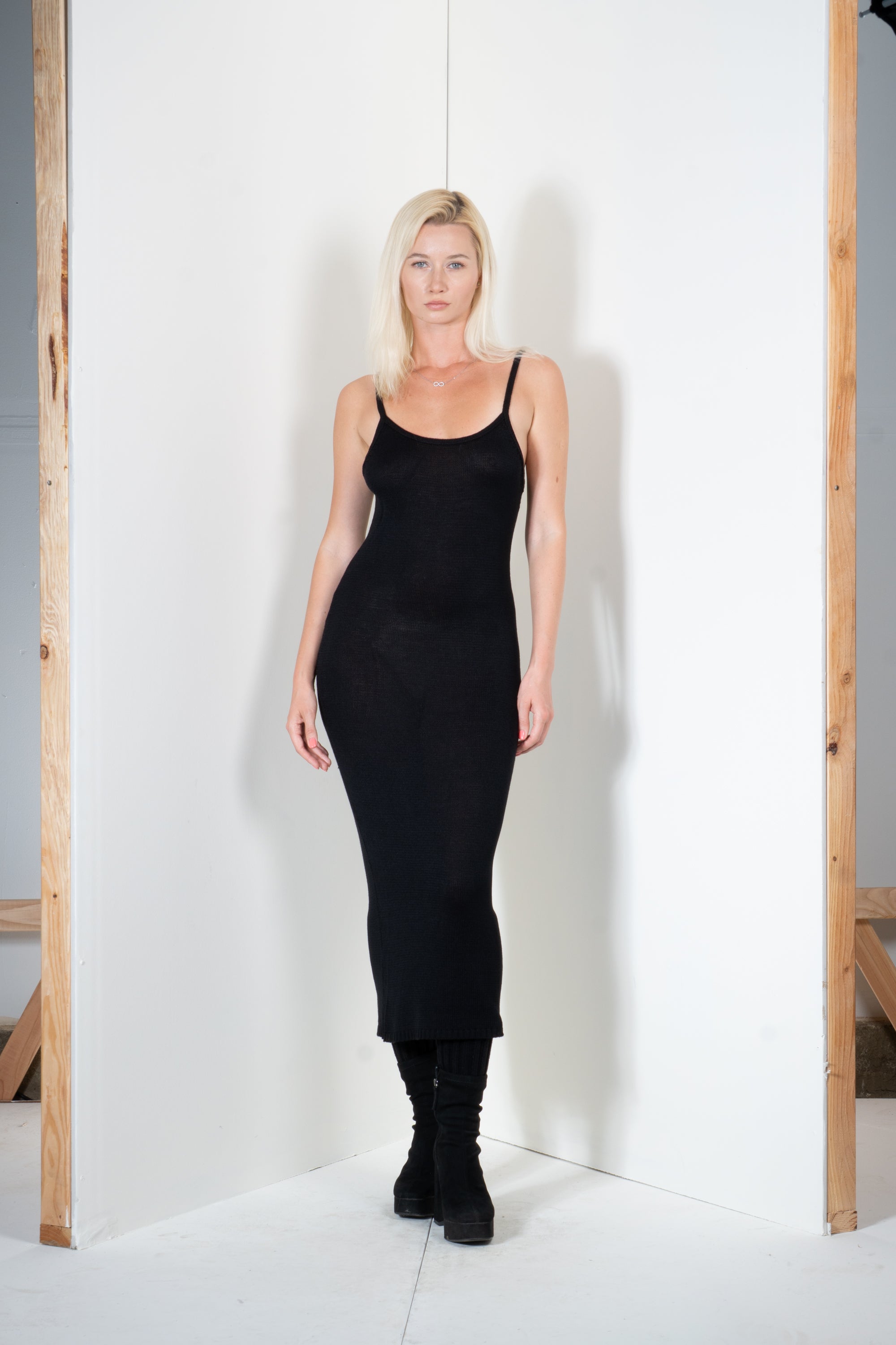 Spaghetti Strap Midi Dress