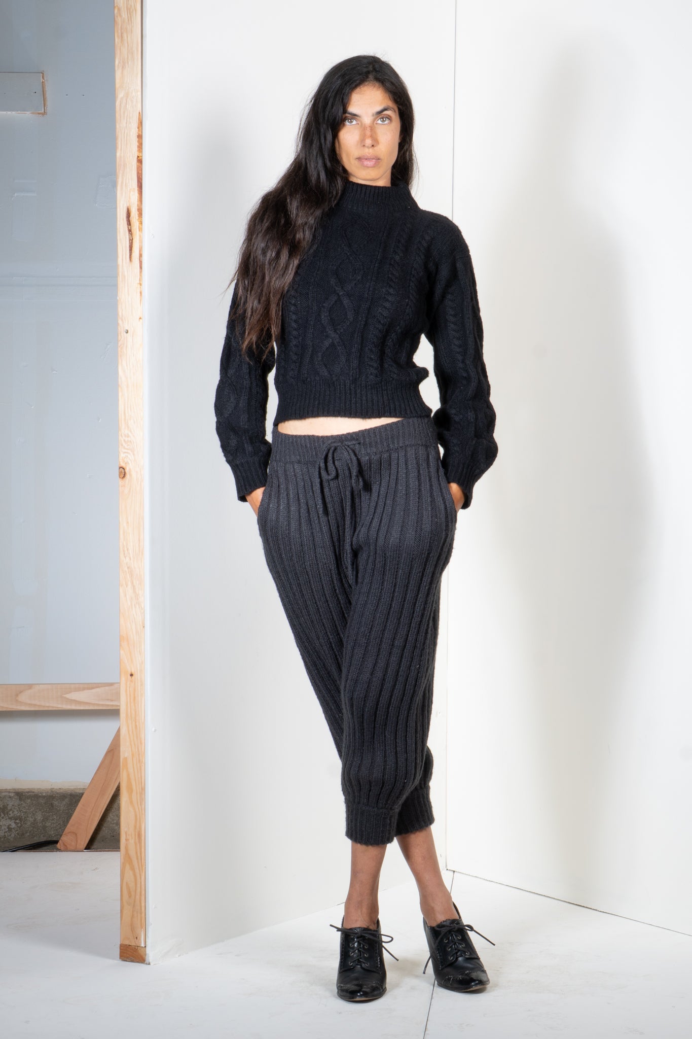 Cable Knit Mohair Sweater