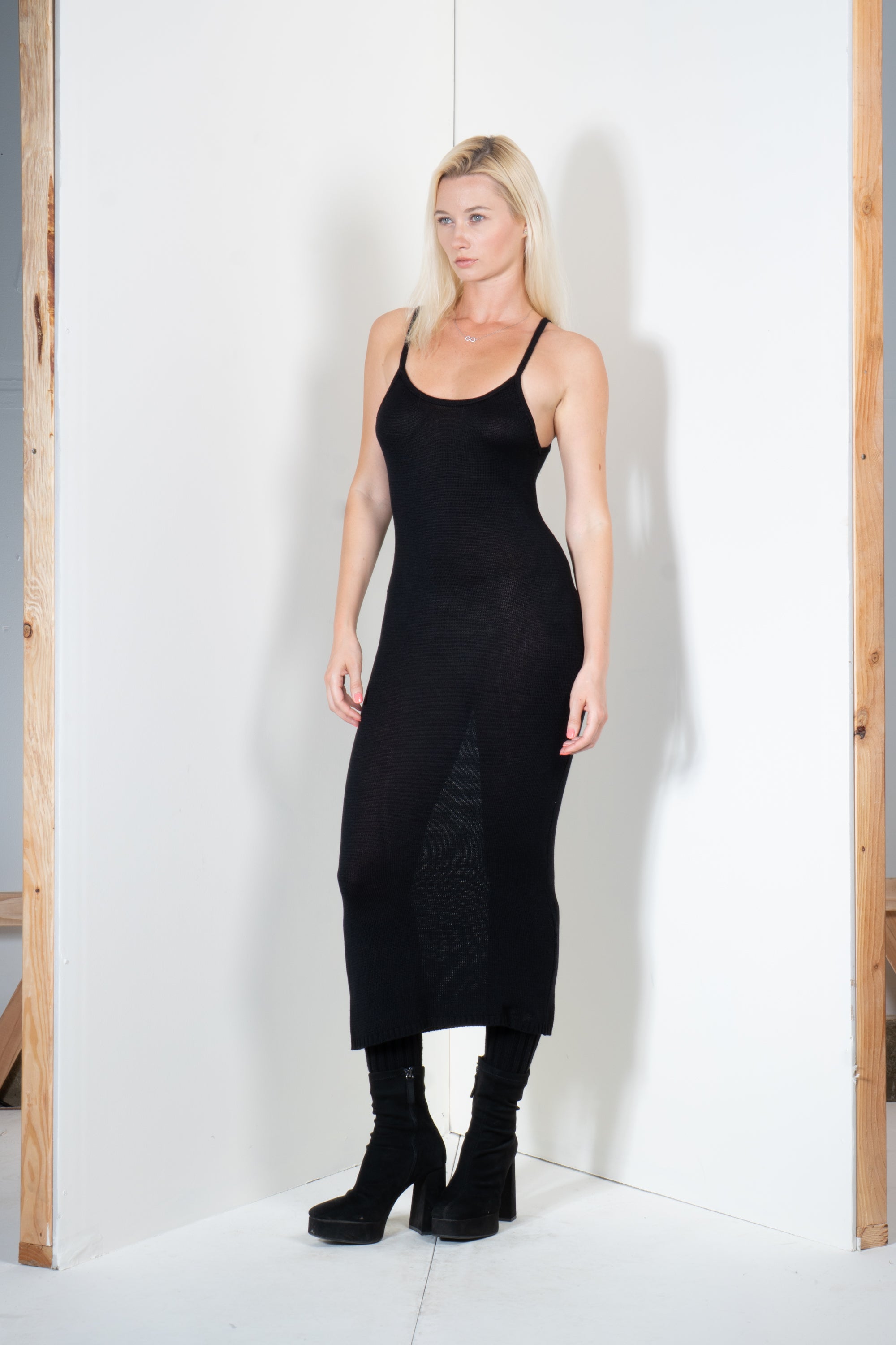 Spaghetti Strap Midi Dress