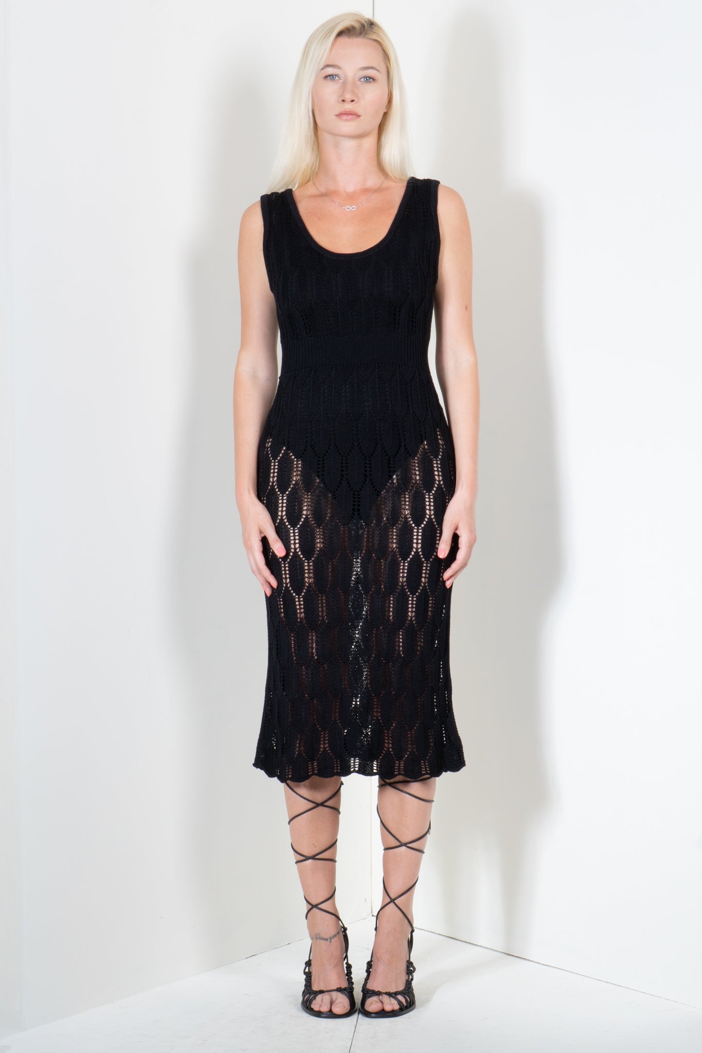 Feather Midi Dress