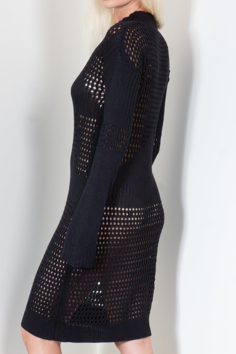 Long Sleeve Abstraction Dress