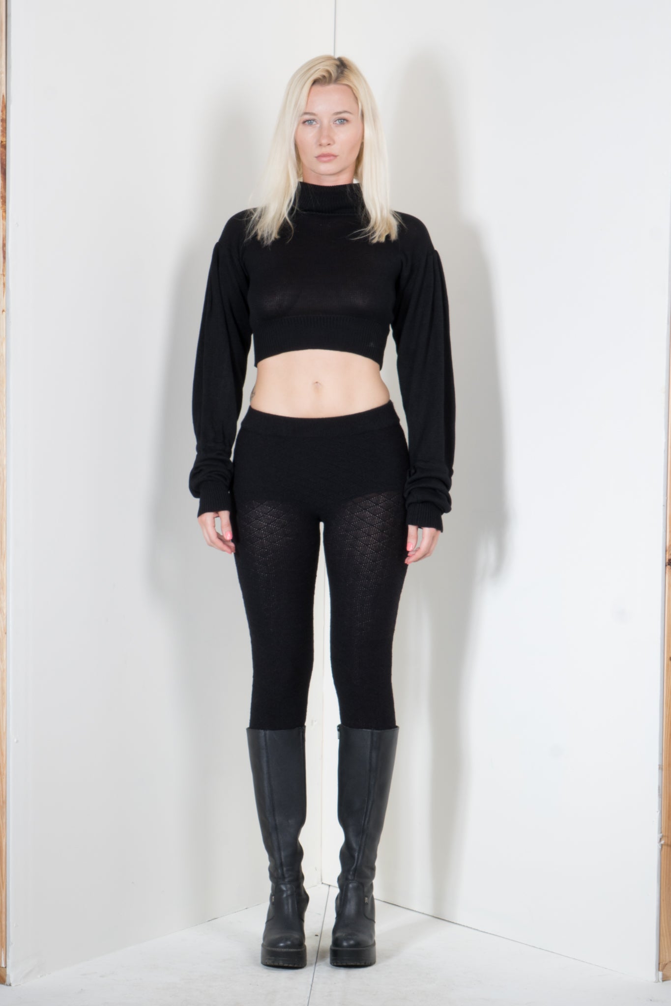 Cropped Bell Sleeve Sweater