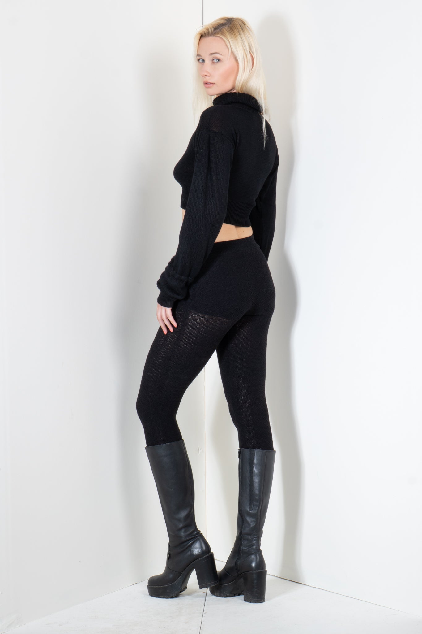 Cropped Bell Sleeve Sweater