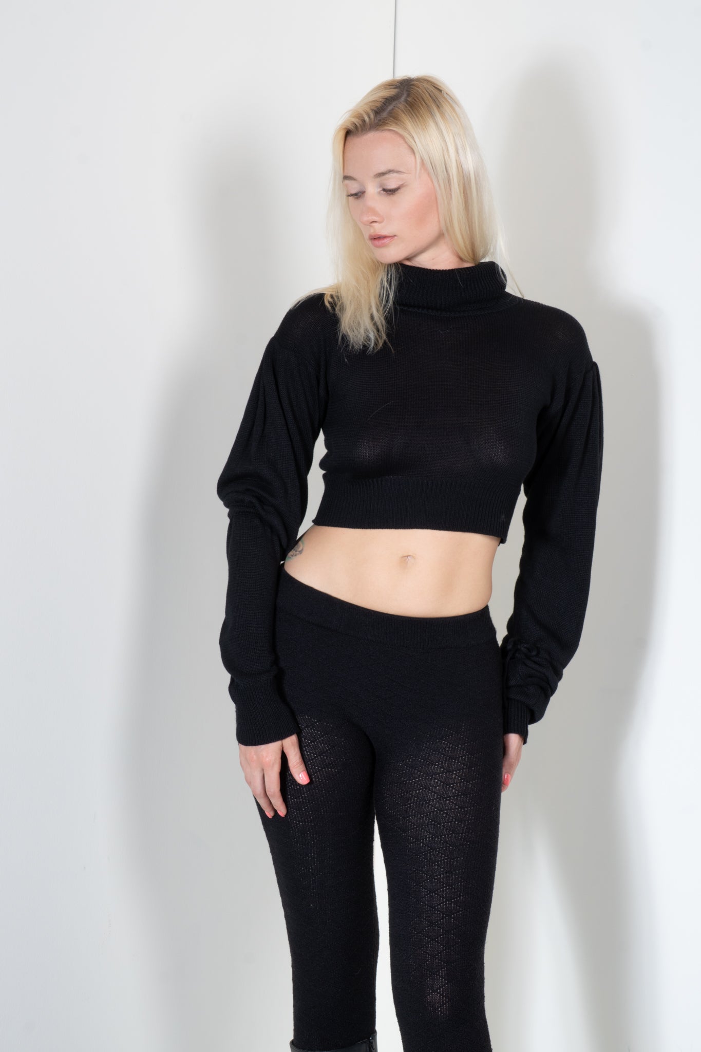 Cropped Bell Sleeve Sweater