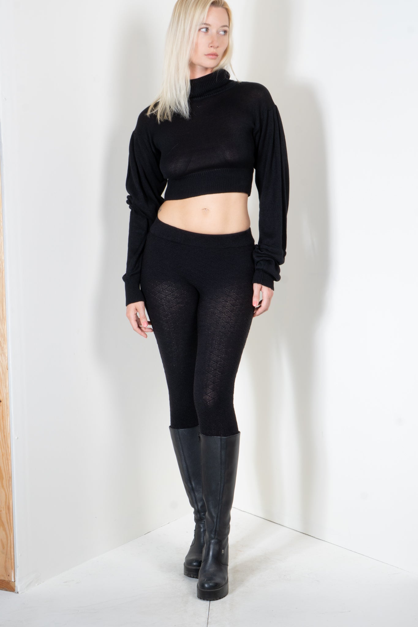 Cropped Bell Sleeve Sweater