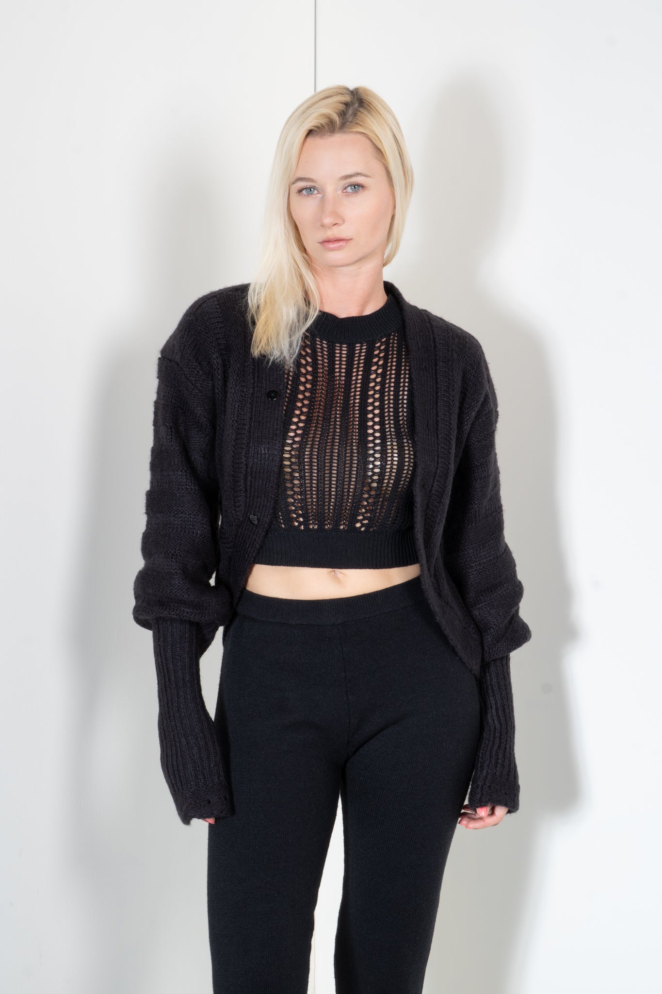 Enveloped Sleeve Cardigan