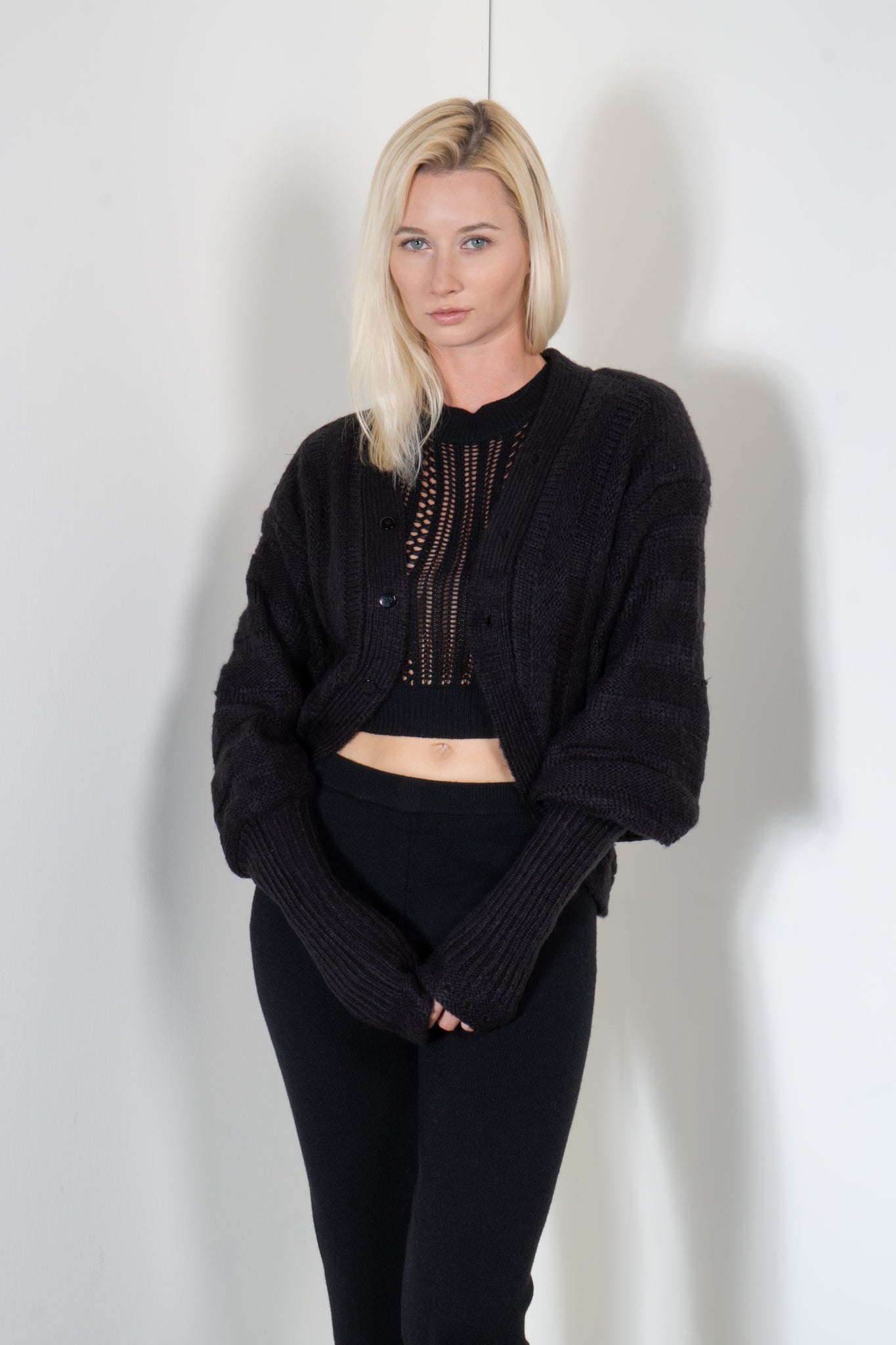 Enveloped Sleeve Cardigan