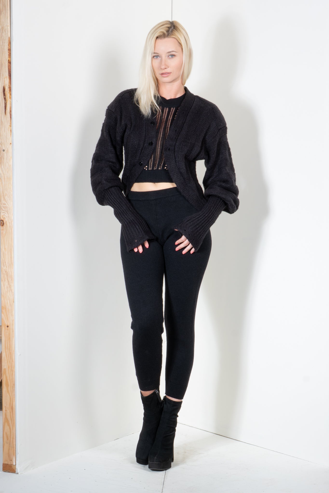 Enveloped Sleeve Cardigan