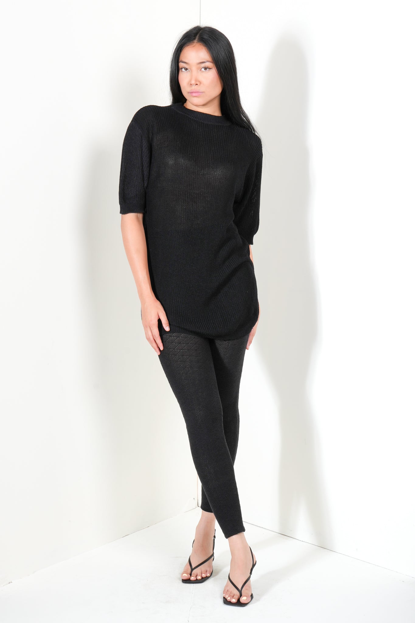 Oversized T-Shirt in Heavy Guage Yarn