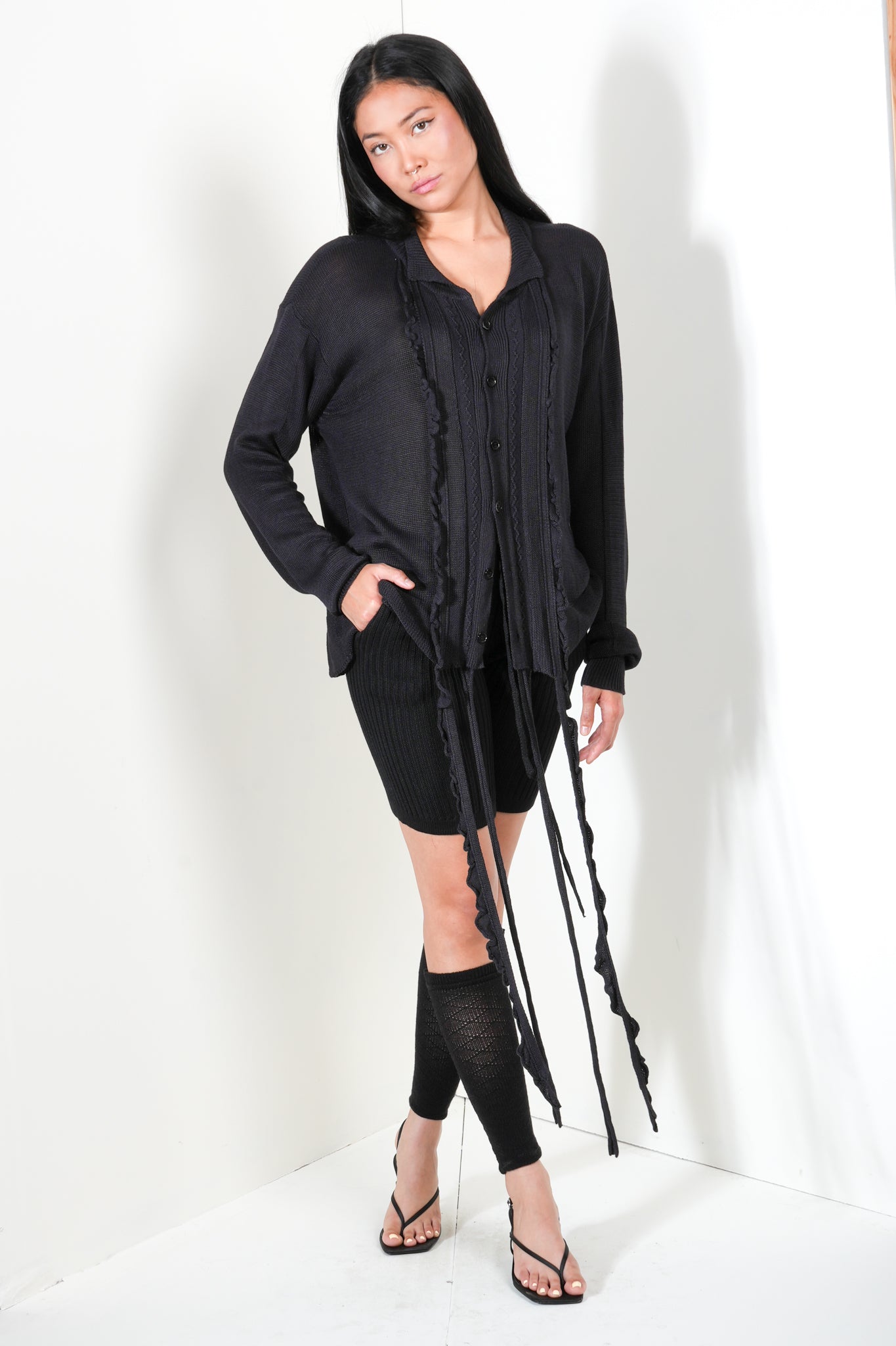 Shirt With Ruffled Fringe