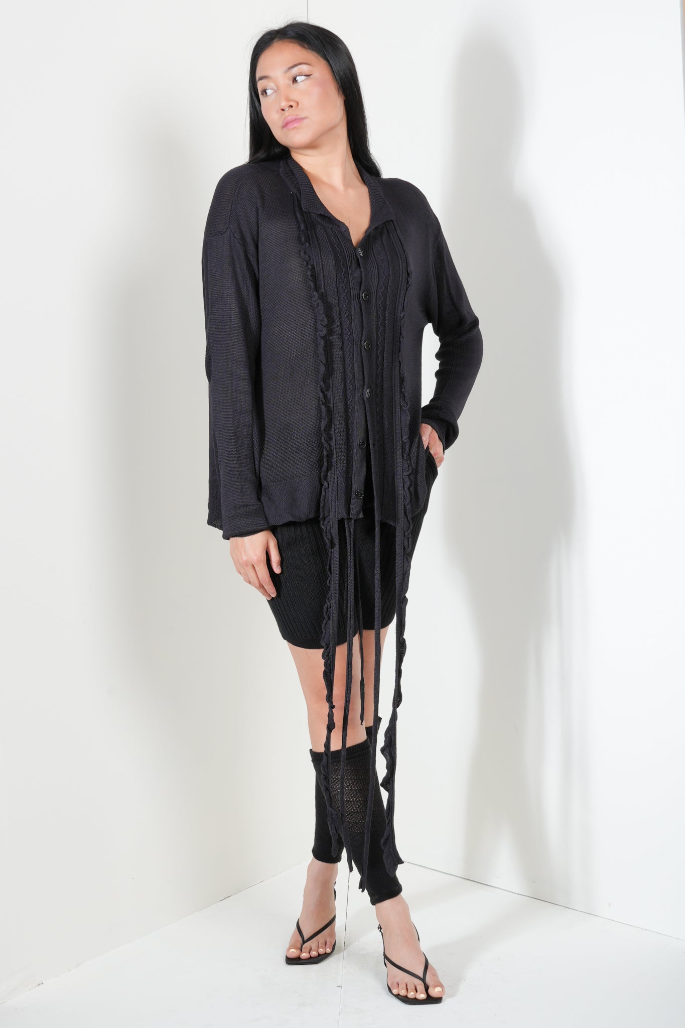 Shirt With Ruffled Fringe