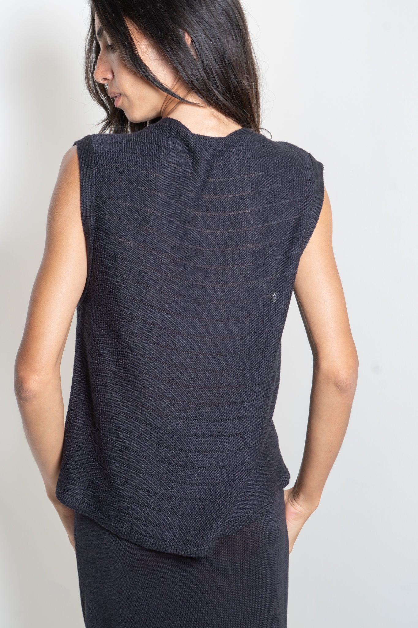 Striped Sleeveless Shirt
