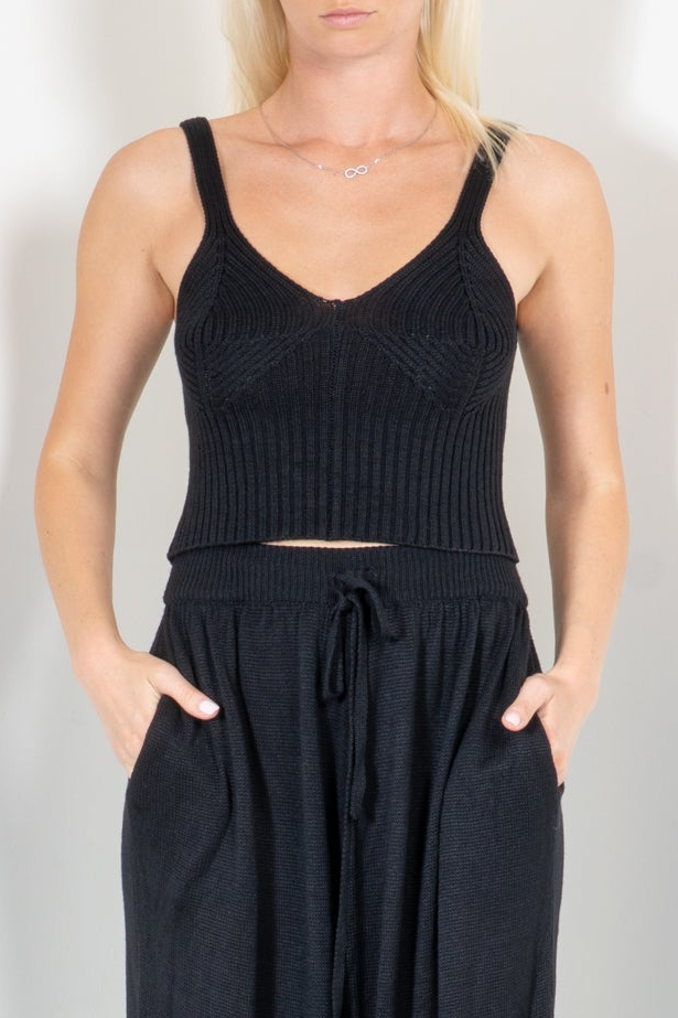 Tank Top with Ribbed Cup