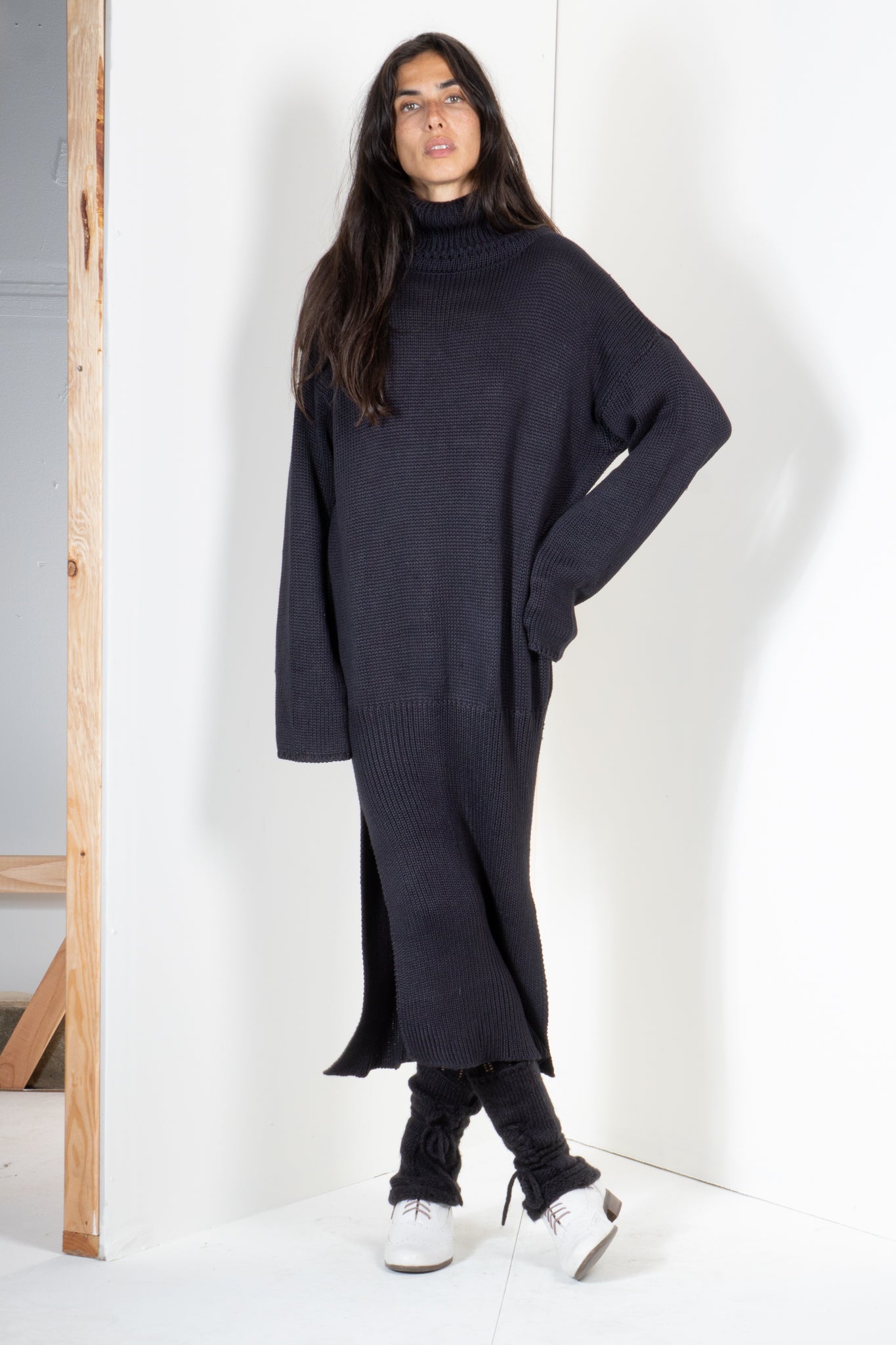 Turtleneck Sweater Dress