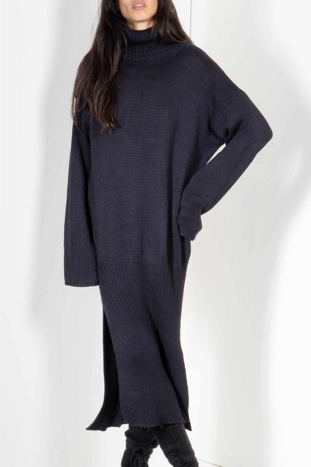 Turtleneck Sweater Dress